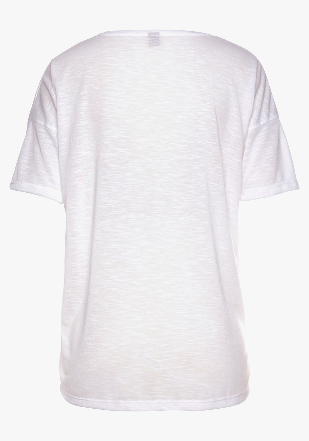 Vivance T-shirt en V - blanc-orange fluo