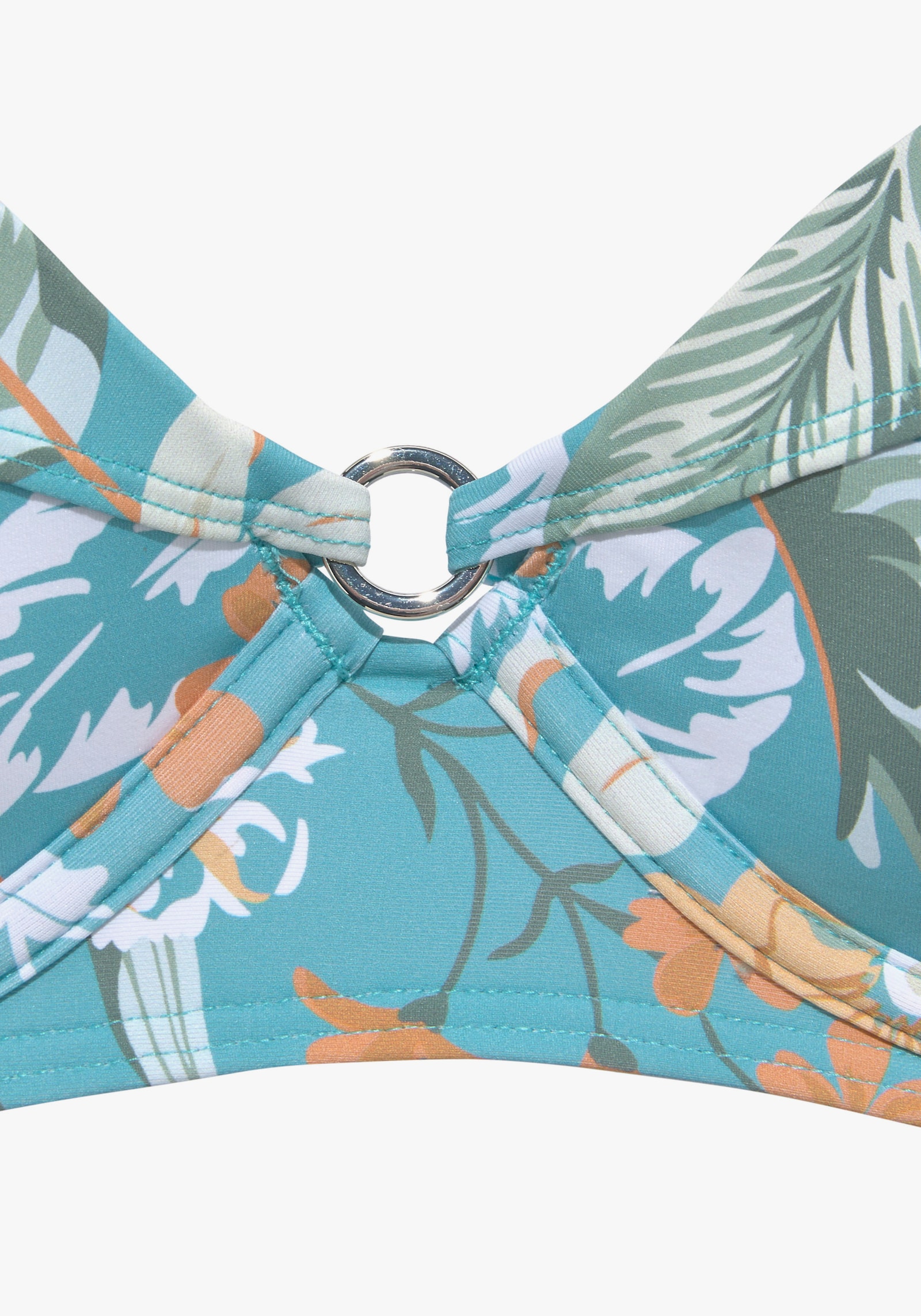Sunseeker Bügel-Bikini-Top - aquablau-bedruckt