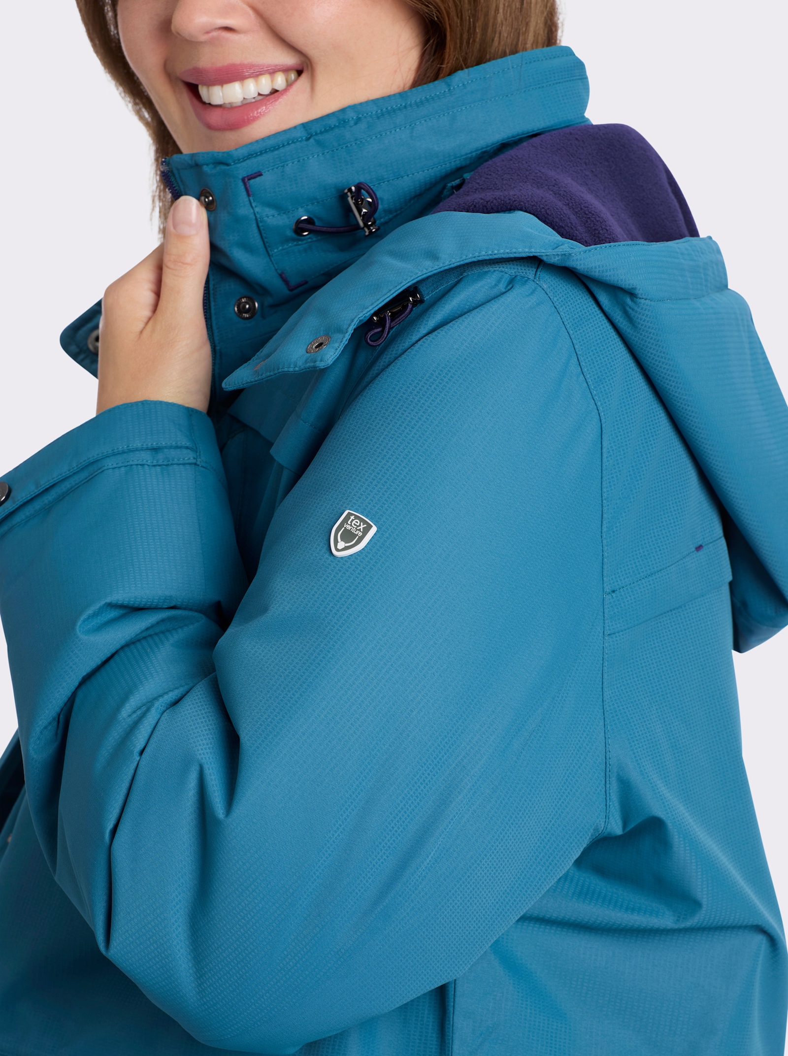 Funktionsjacke mit Texventure-Ausrüstung - topas