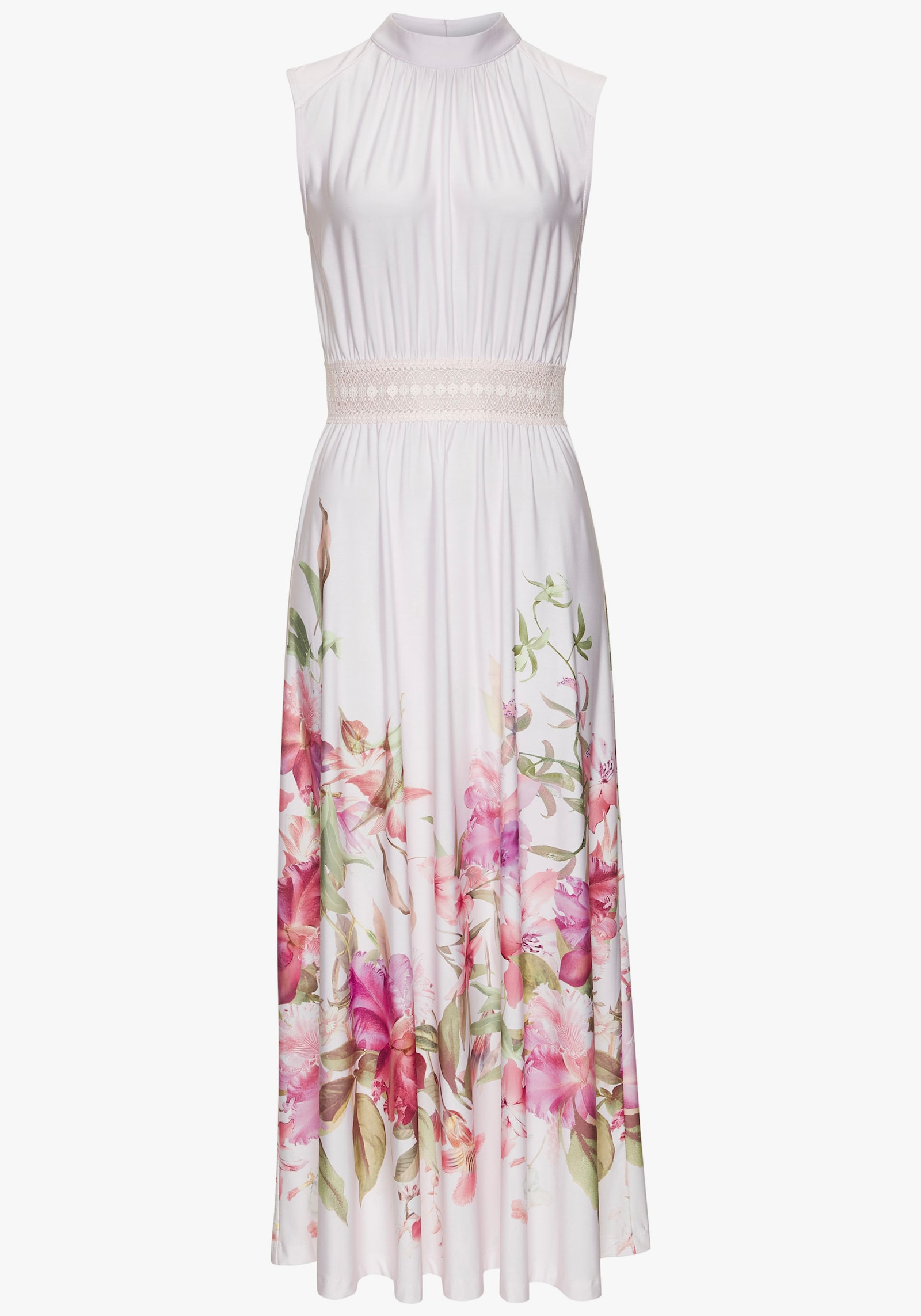 LASCANA Maxikleid - rosé bedruckt