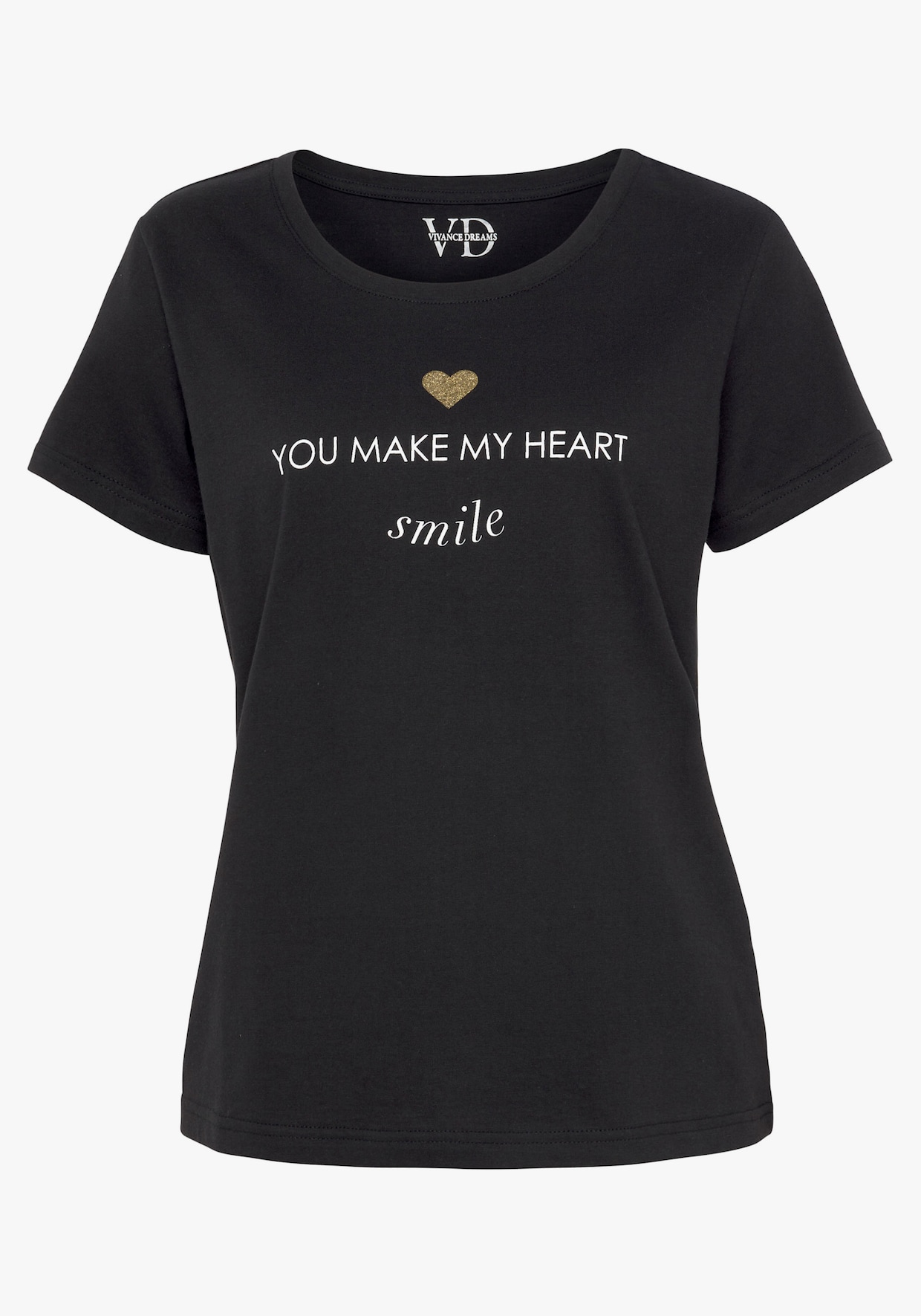 Vivance Dreams Haut de pyjama - noir