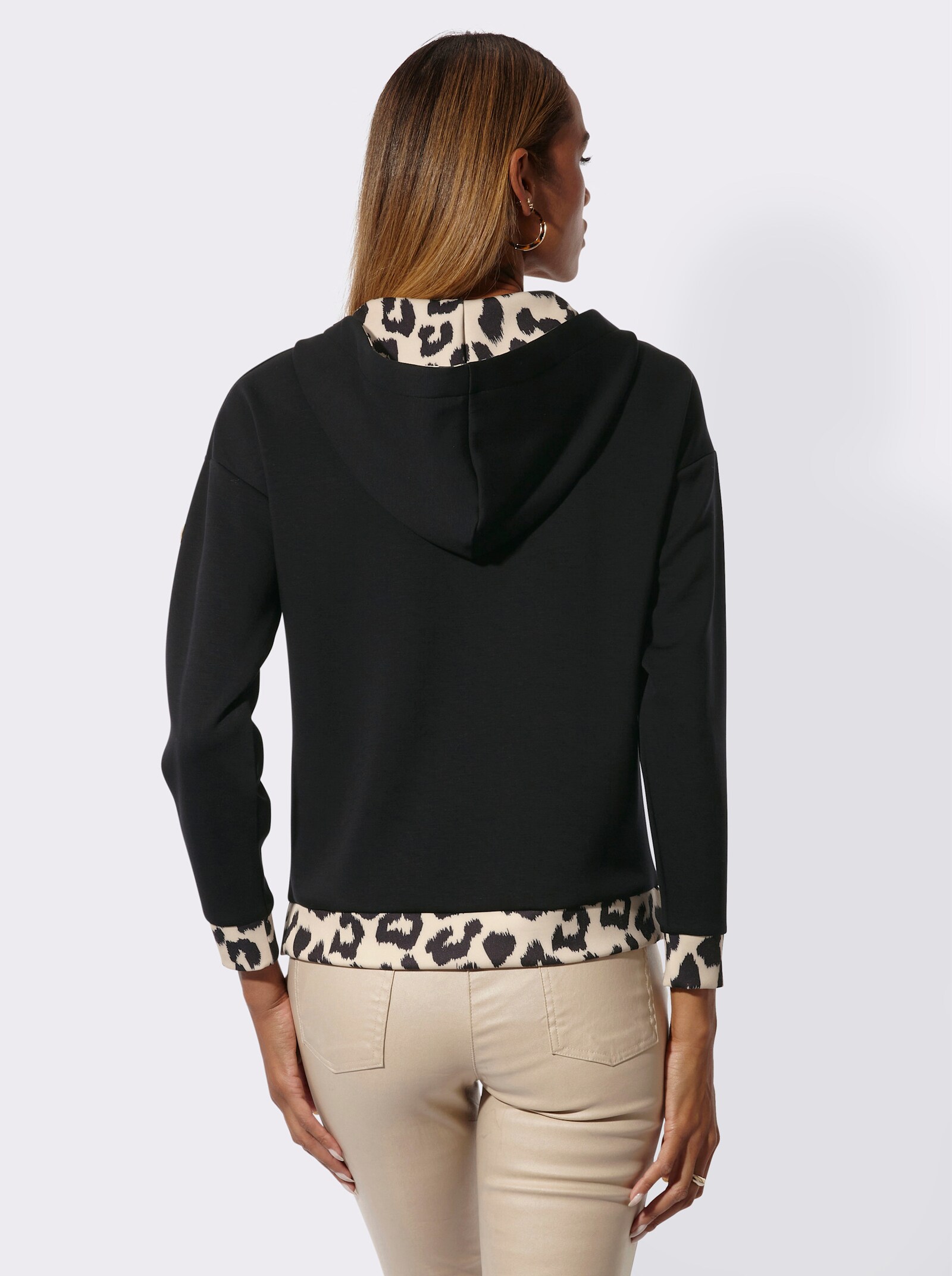 Sweatshirt - schwarz-sand