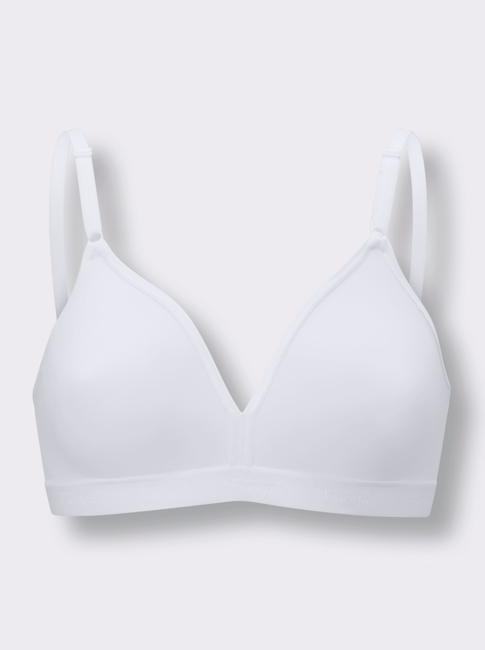 Triumph Soutien-gorge spécial T-shirt sans armatures, qualité microfibre - blanc