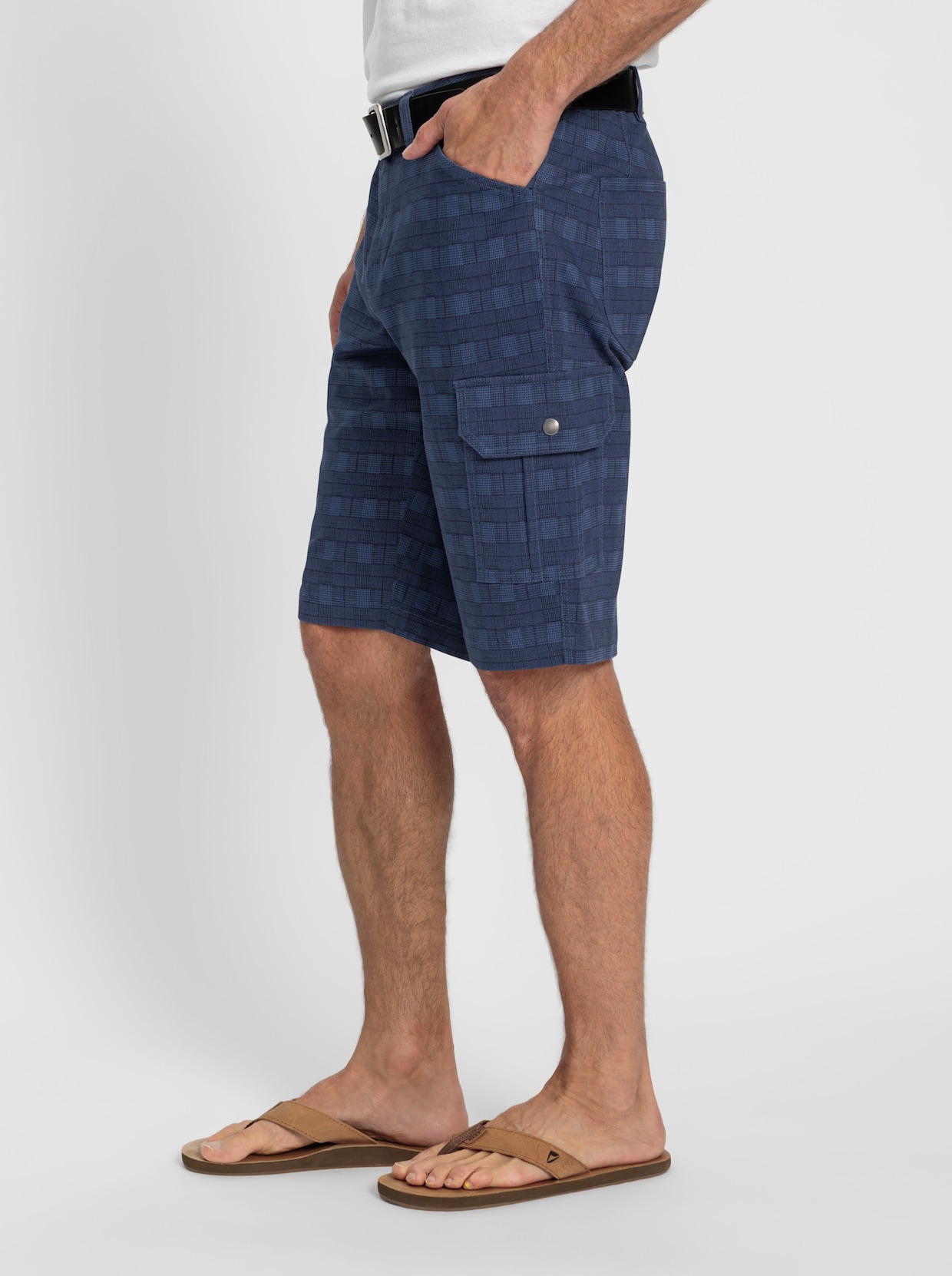 Catamaran Cargobermudas - jeansblau-marine-kariert
