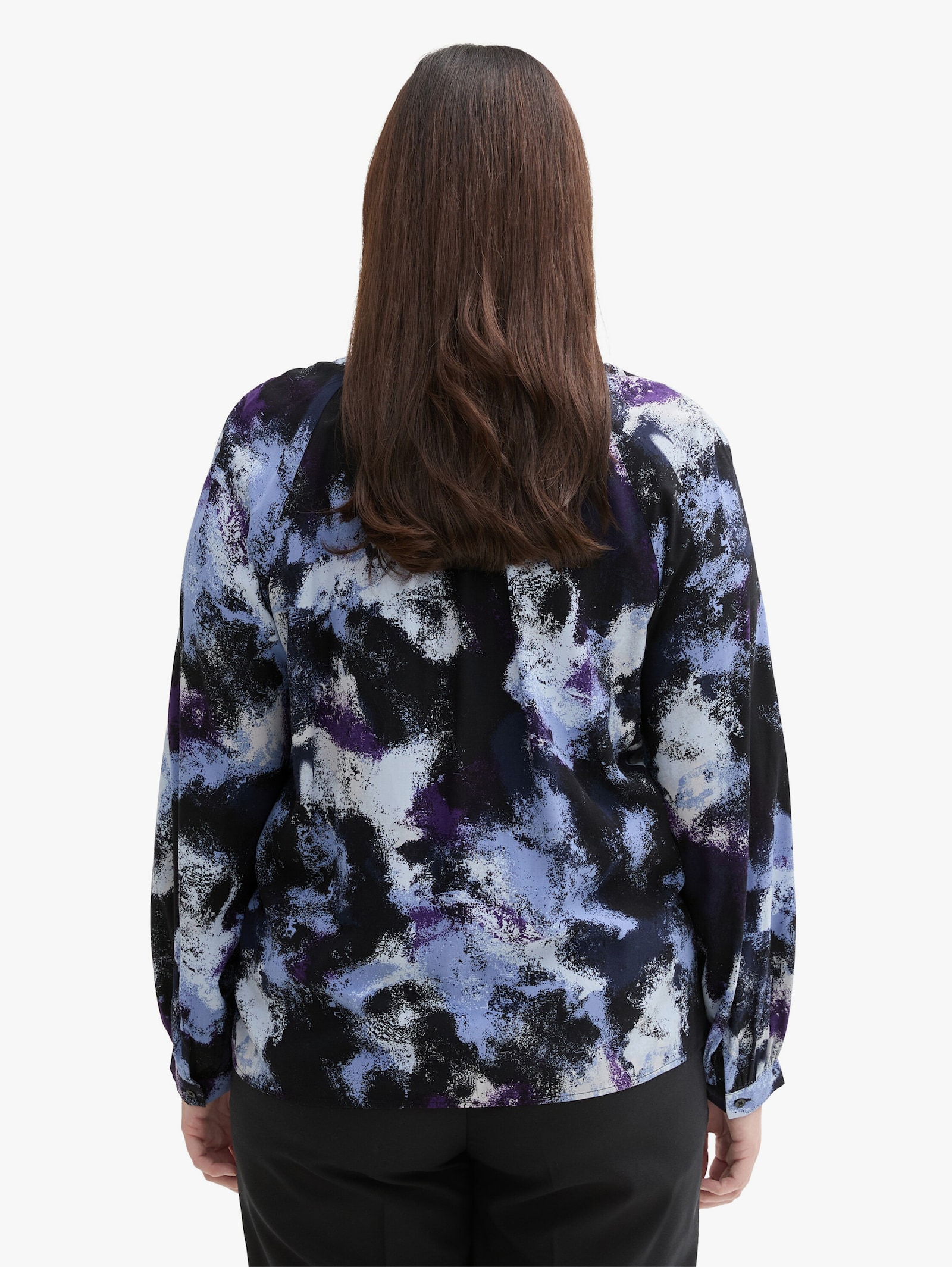 Langarmbluse - artistic watercolor design