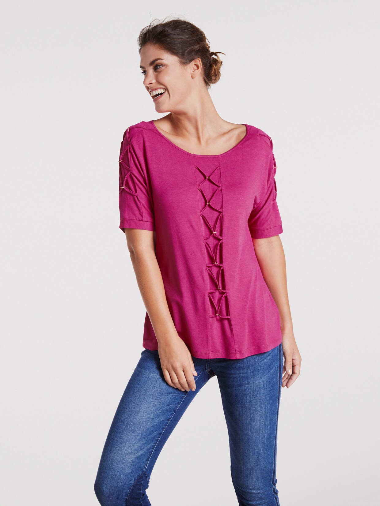 heine Shirt - bessenrood