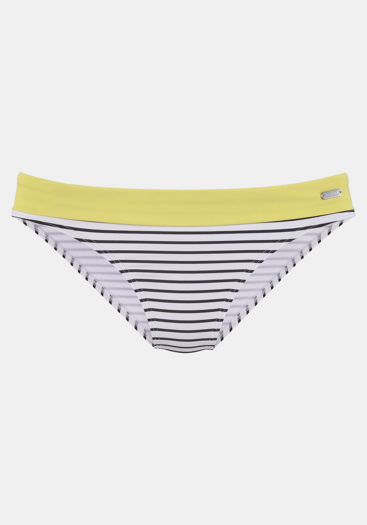Venice Beach Bikini-Hose - schwarz-weiß-limette