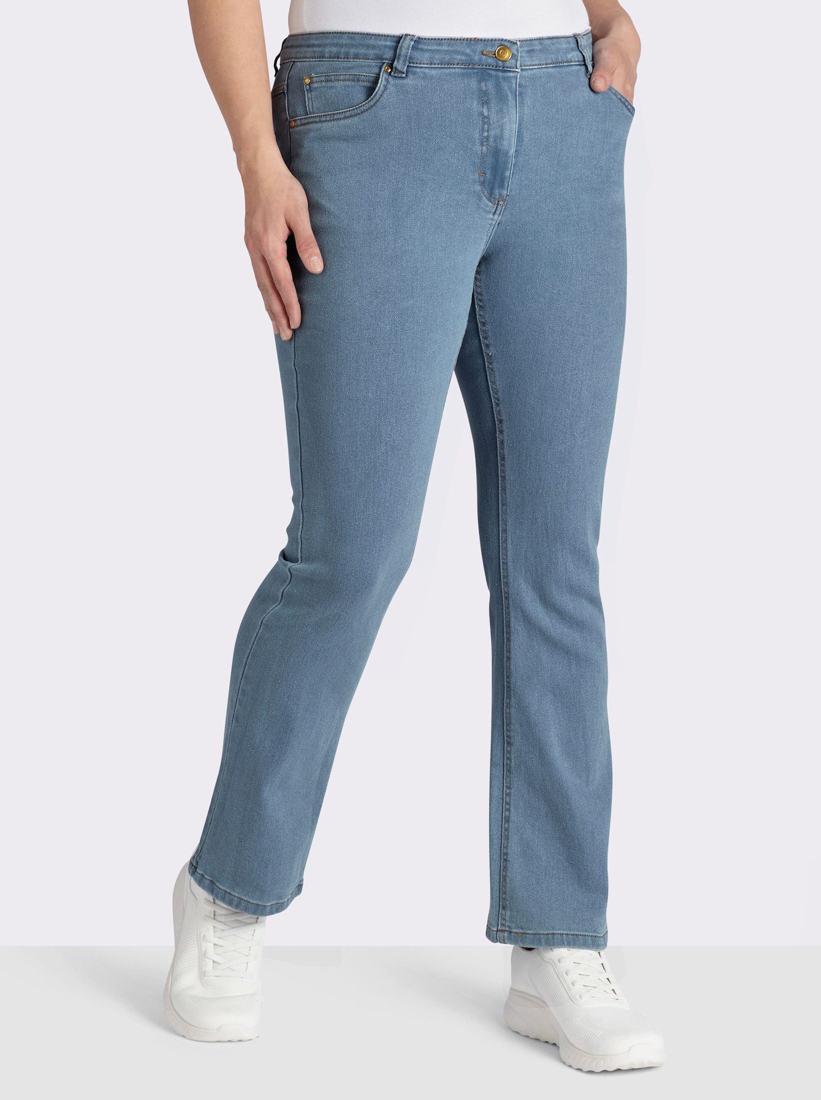 Bootcut-Jeans im 5-Pocket-Stil - blue-bleached
