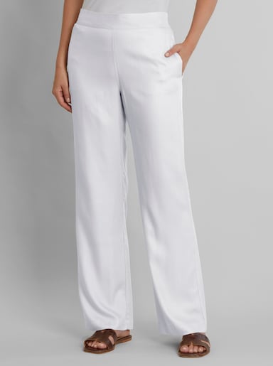 heine Hose mit Dehnbund - weiß