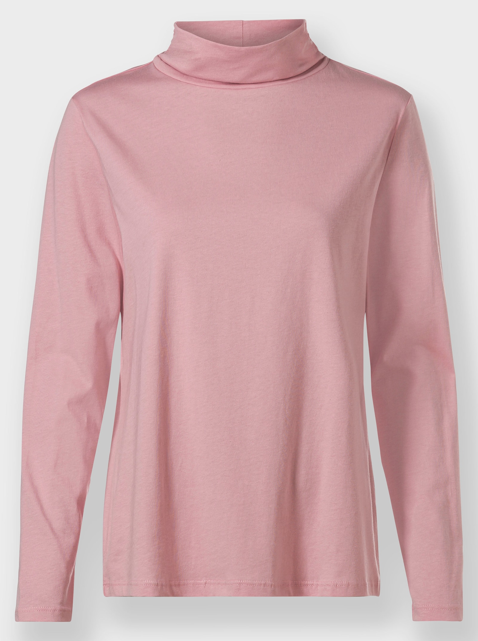 Stehkragenshirt aus Baumwoll-Stretch-Qualität - hortensie