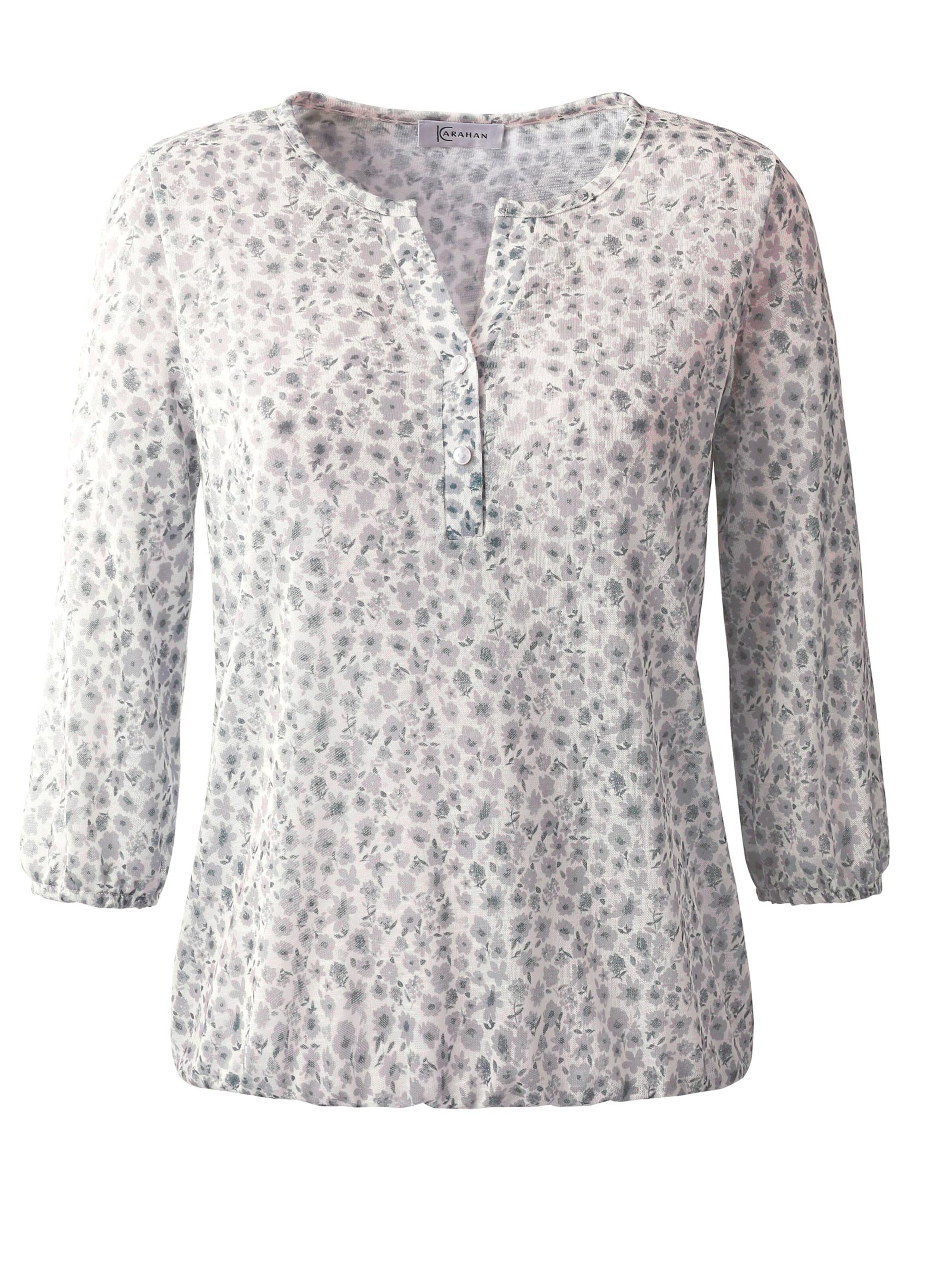 Shirt - taupe-gemustert