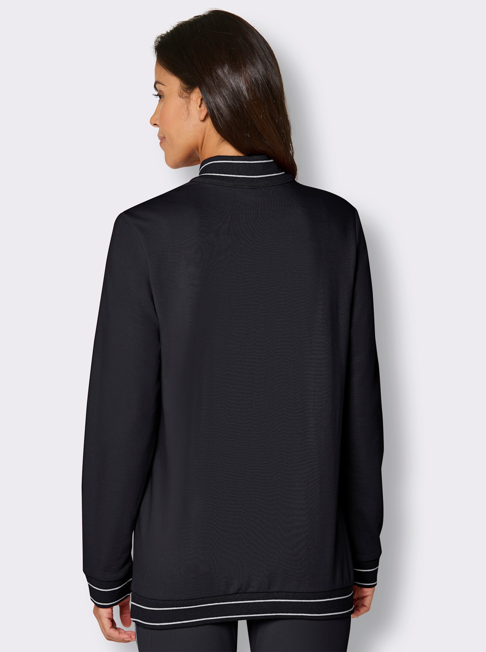 Catamaran Sports Sweatshirt mit Reißverschluss - schwarz