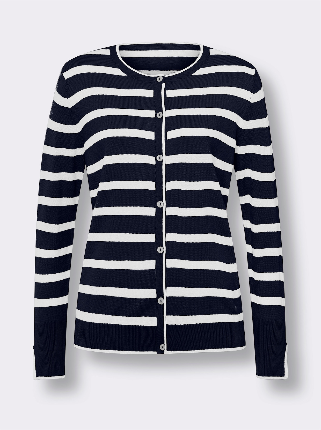 Vest - marine/ecru gestreept