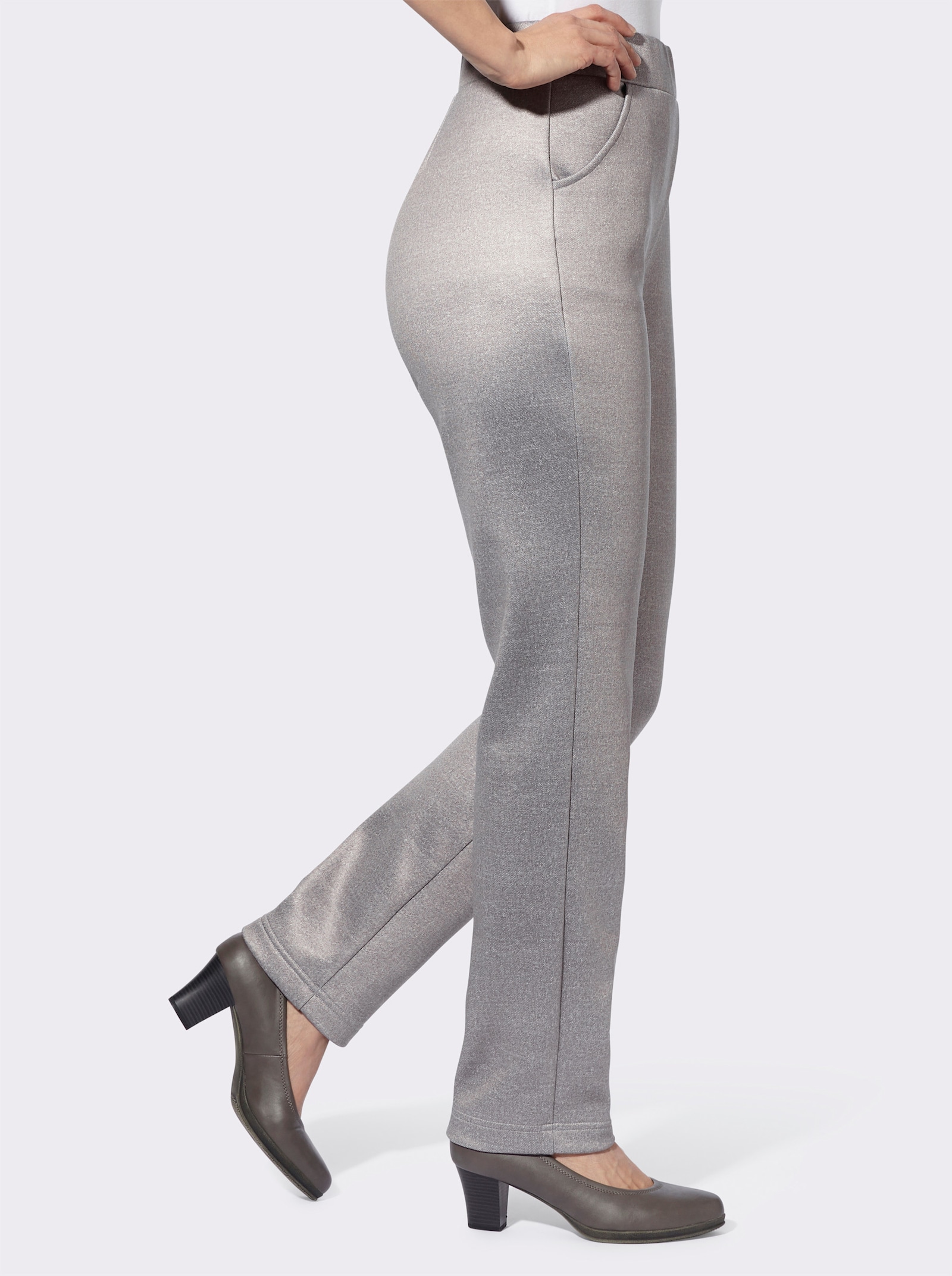 Thermobroek met fleecevoering - grijs