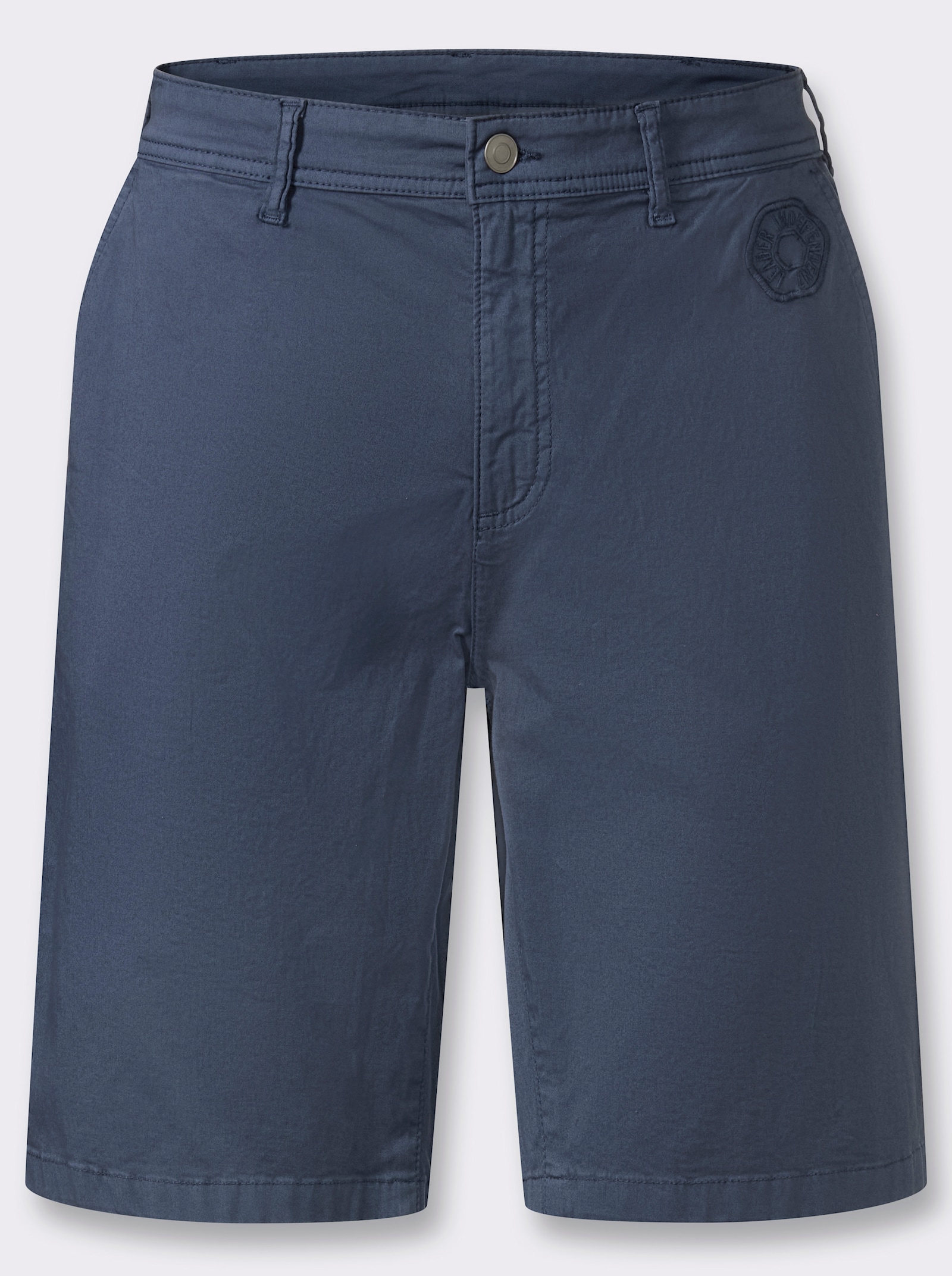 Marco Donati Bermudas aus Twill-Qualität - rauchblau