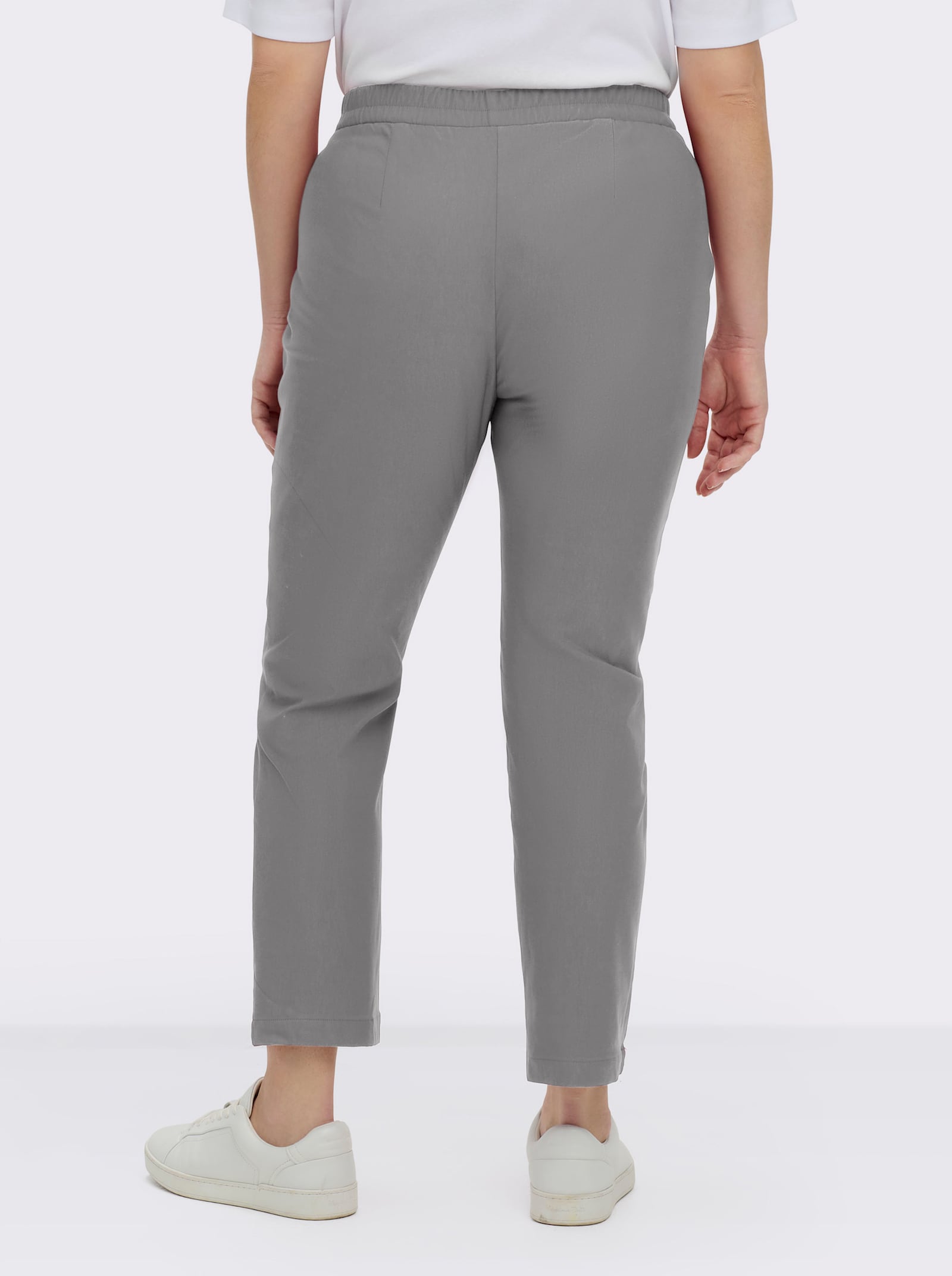 Schlupfhose in Bengalin-Qualität - grau