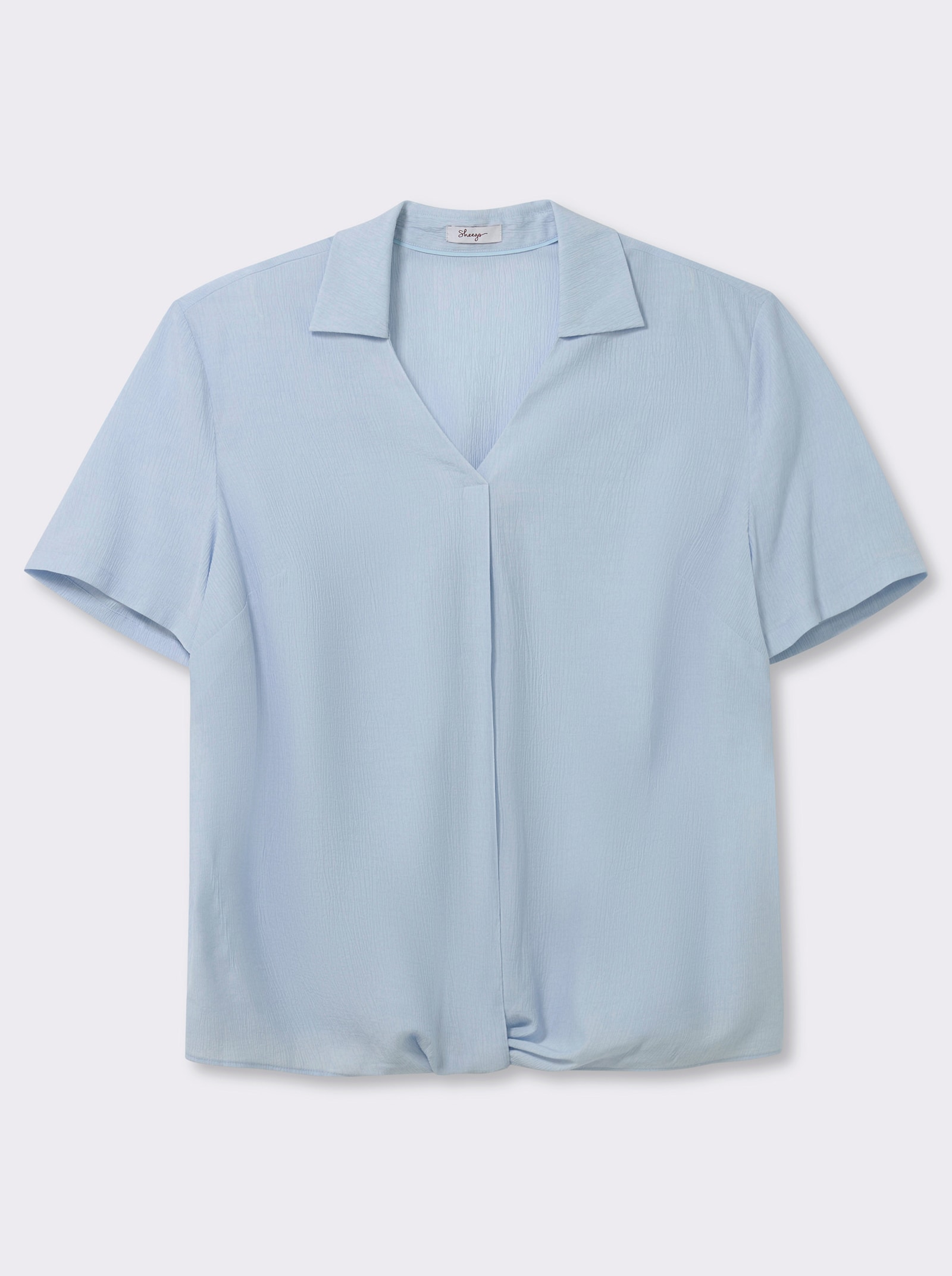 sheego Tuniek met geraffineerde band - lichtblauw