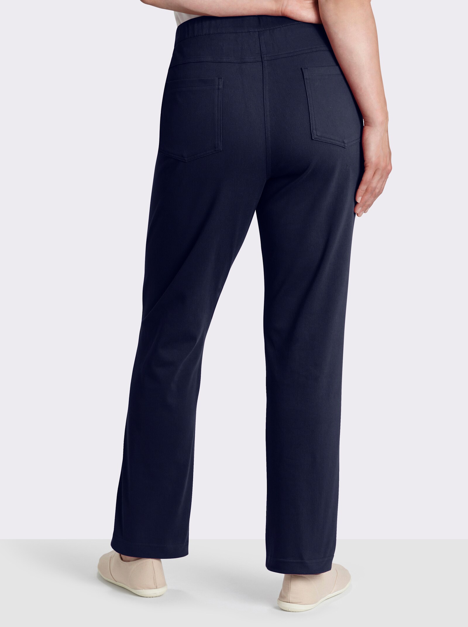Schlupfhose mit Dehnbund - marine