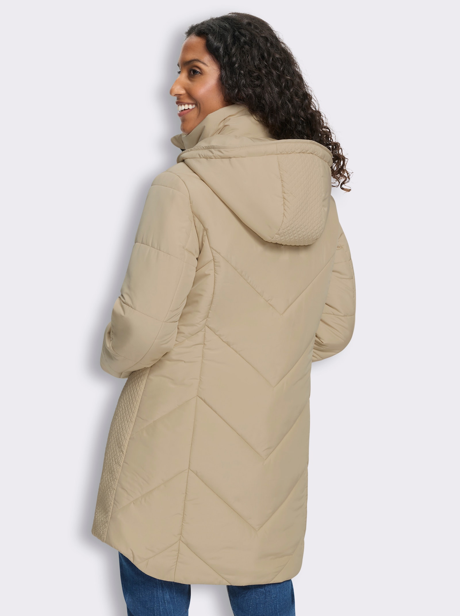 heine Steppjacke mit Stulpen - beige