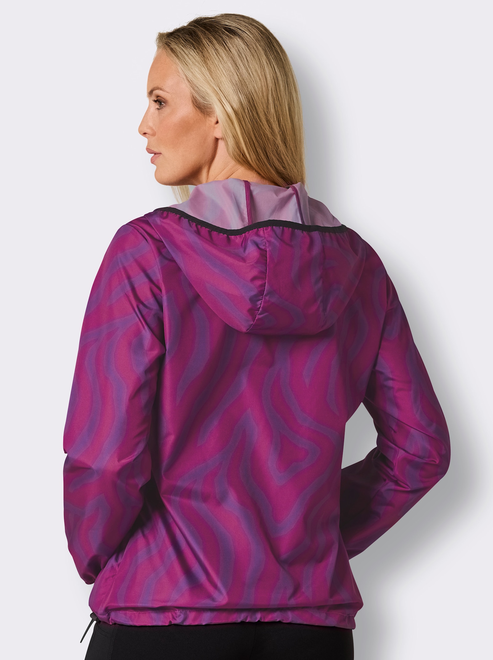 Catamaran Sports Funktionsjacke in Schlupfform - magenta-gemustert