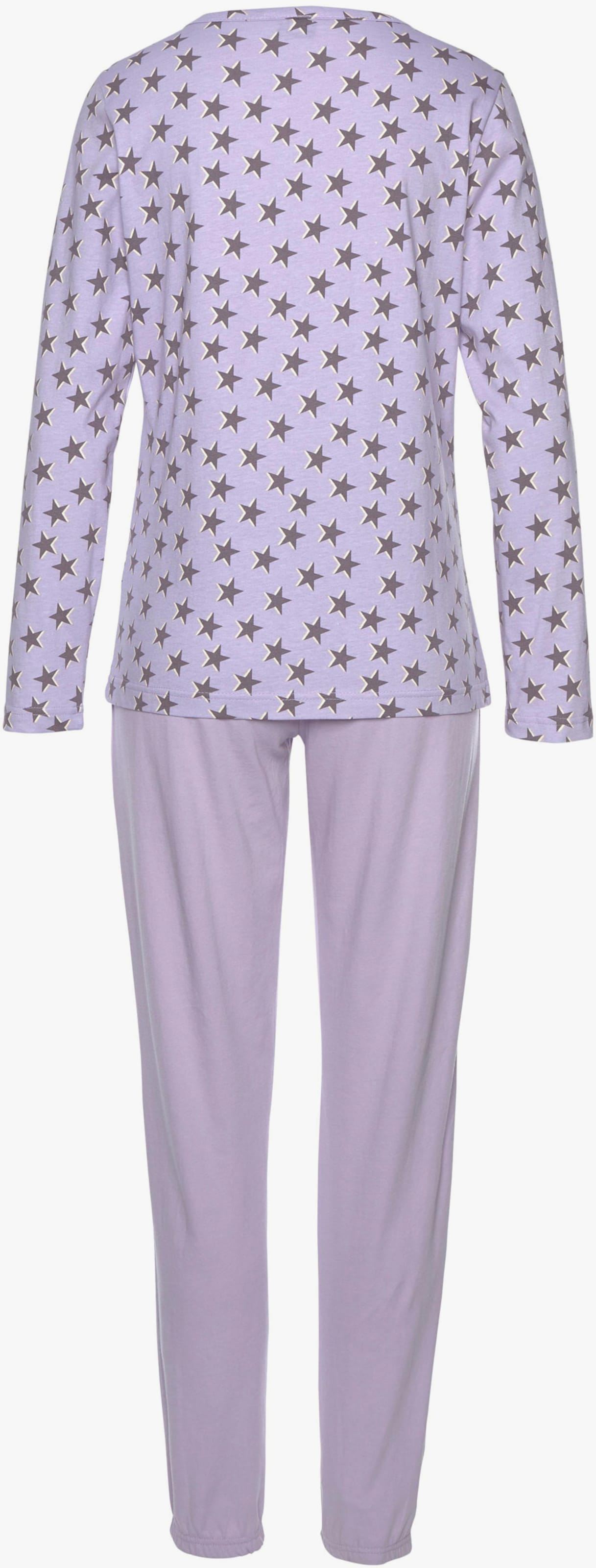 Vivance Dreams Pyjama - flieder, schwarz