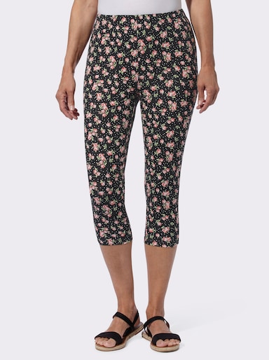 Caprilegging - zwart/rood geprint