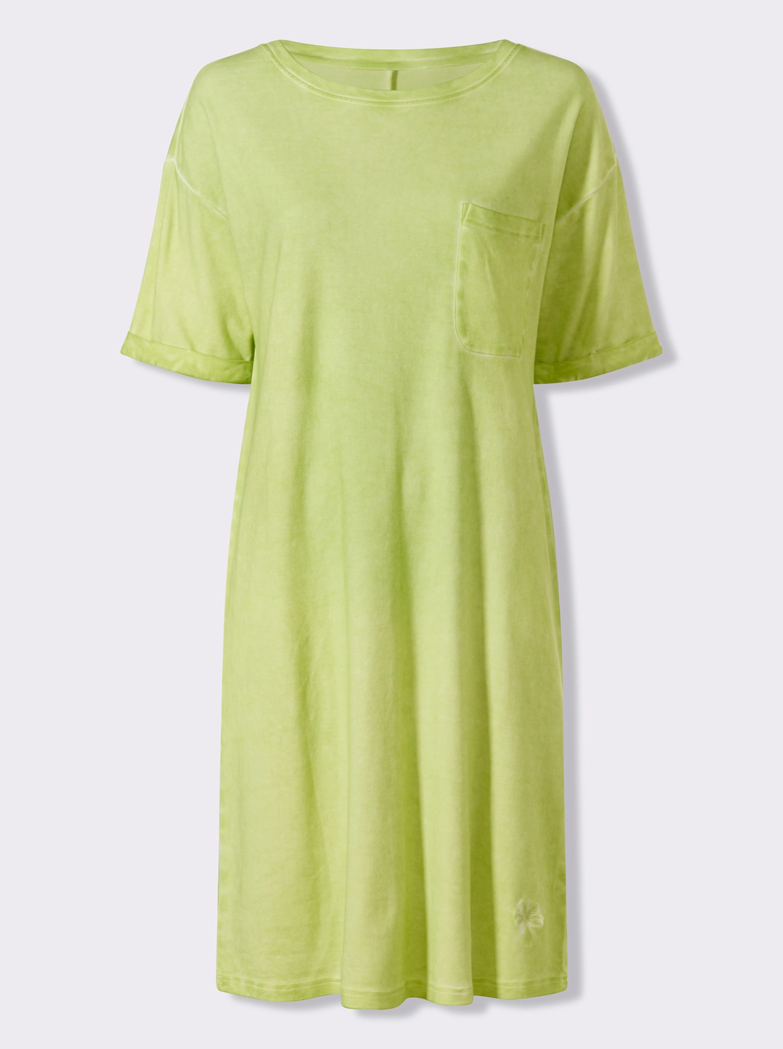 heine Jerseykleid mit Oil-dyed-Waschung - pistazie