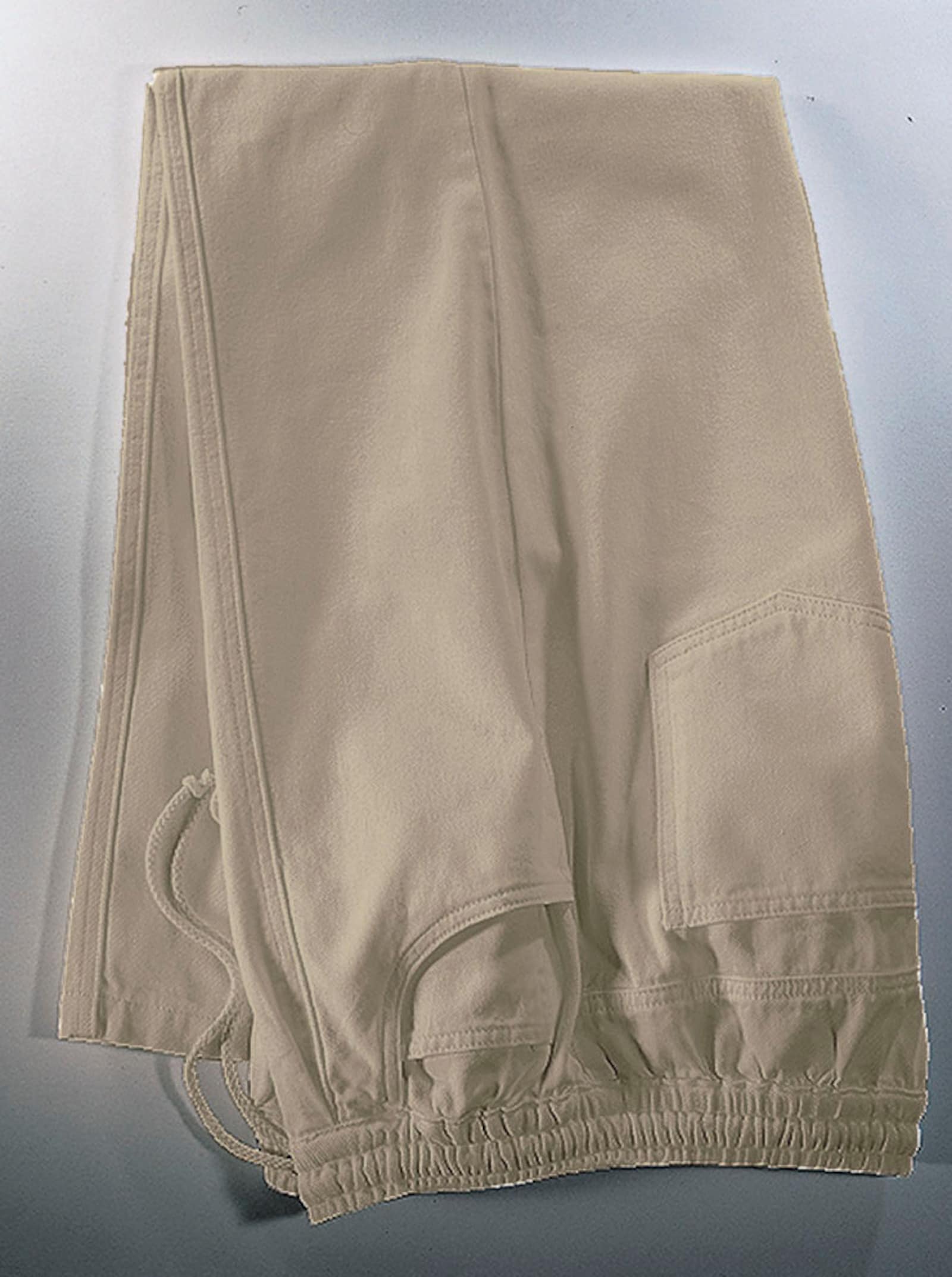 Schlupfjeans mit Kordel - beige