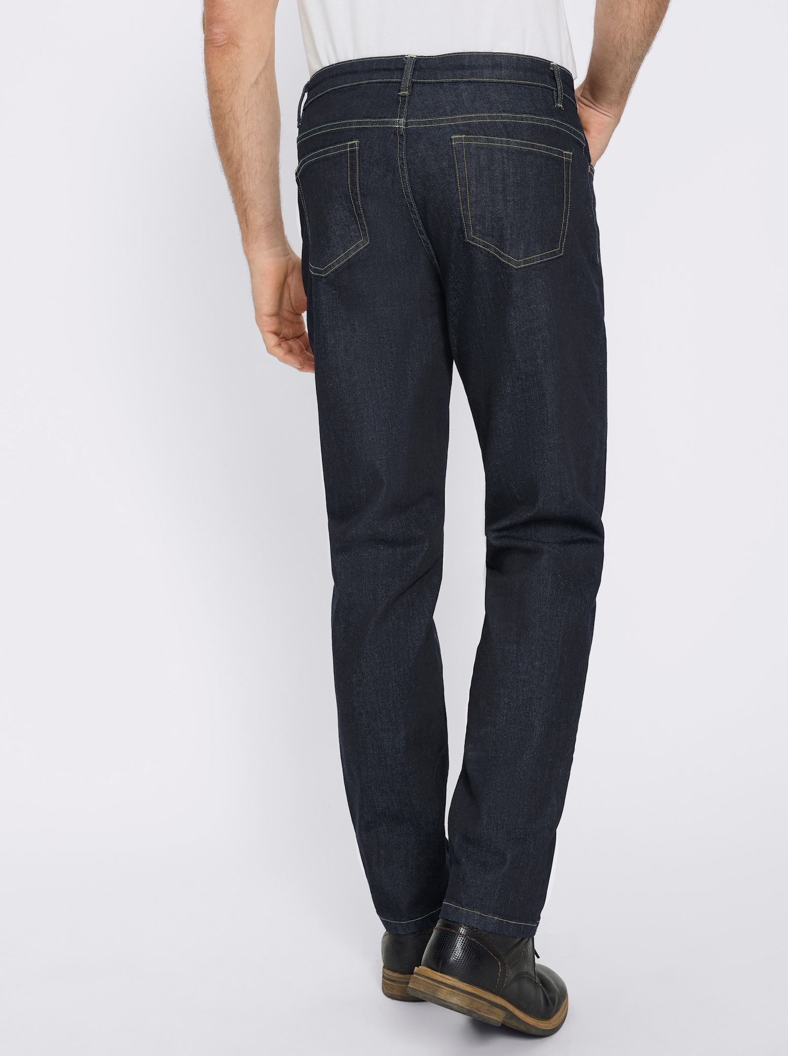 Marco Donati Jeans mit Kontrastnähten - dark blue denim