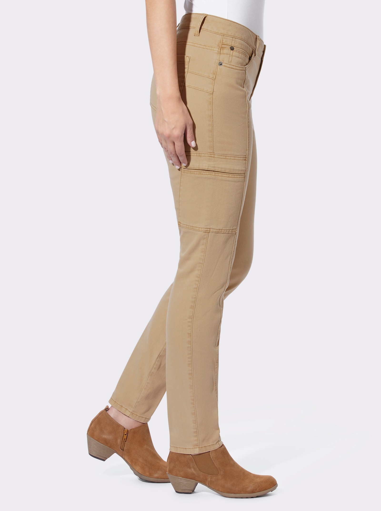 heine 5-Pocket-Hose in bequemer Stretch-Qualität - camel