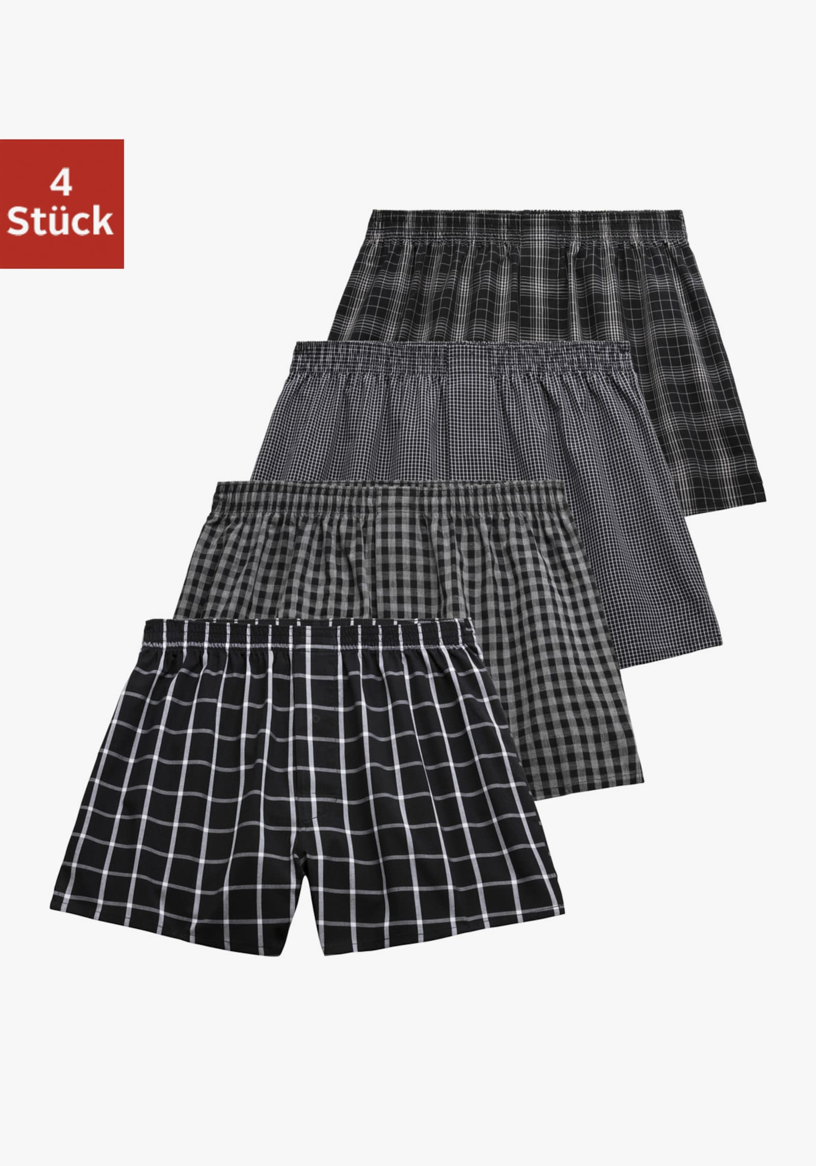 AUTHENTIC LE JOGGER Webboxer - schwarz-weiß
