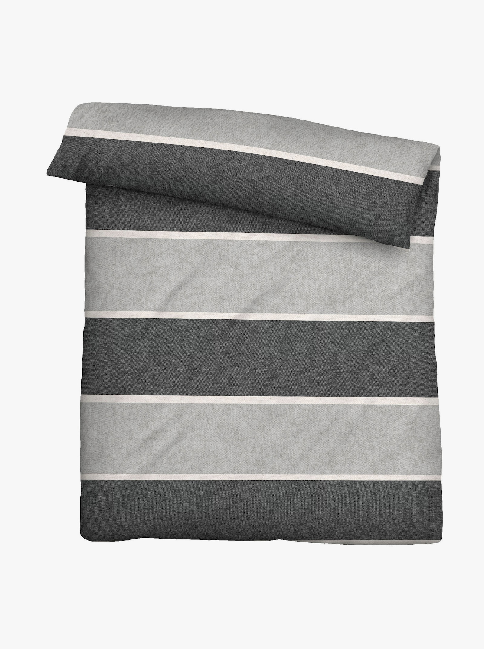 Biberna Bettwäsche - hellgrau-dunkelgrau