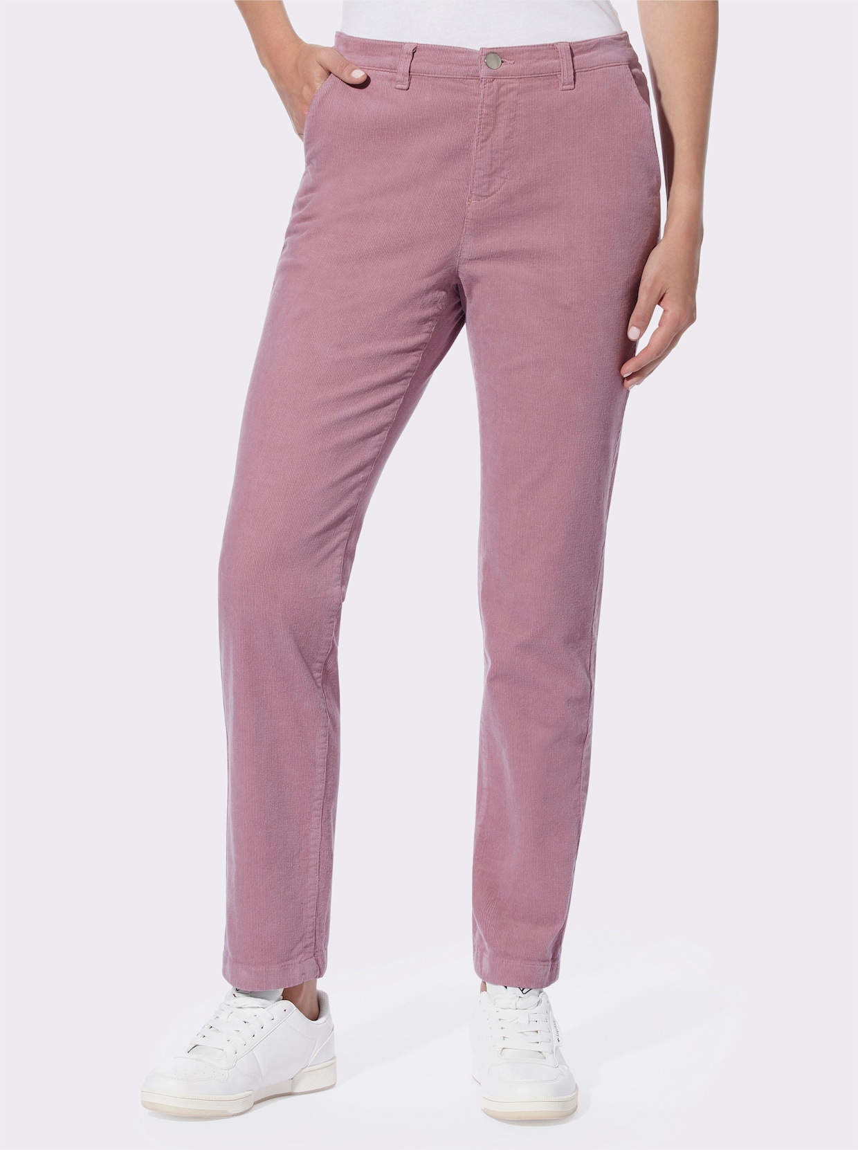 heine Pantalon en velours côtelé - mauve