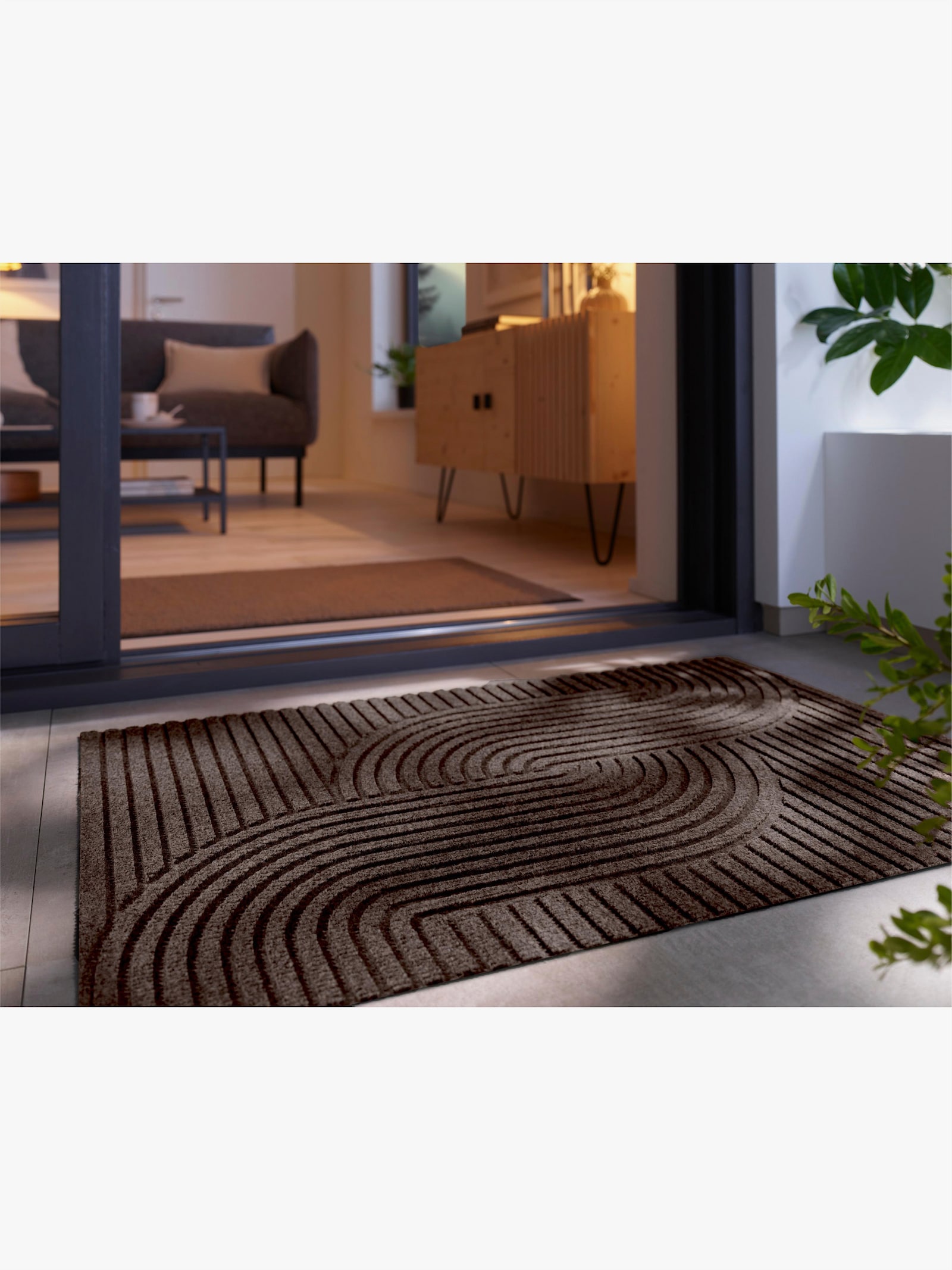 wash+dry by Kleen-Tex Fußmatte - braun