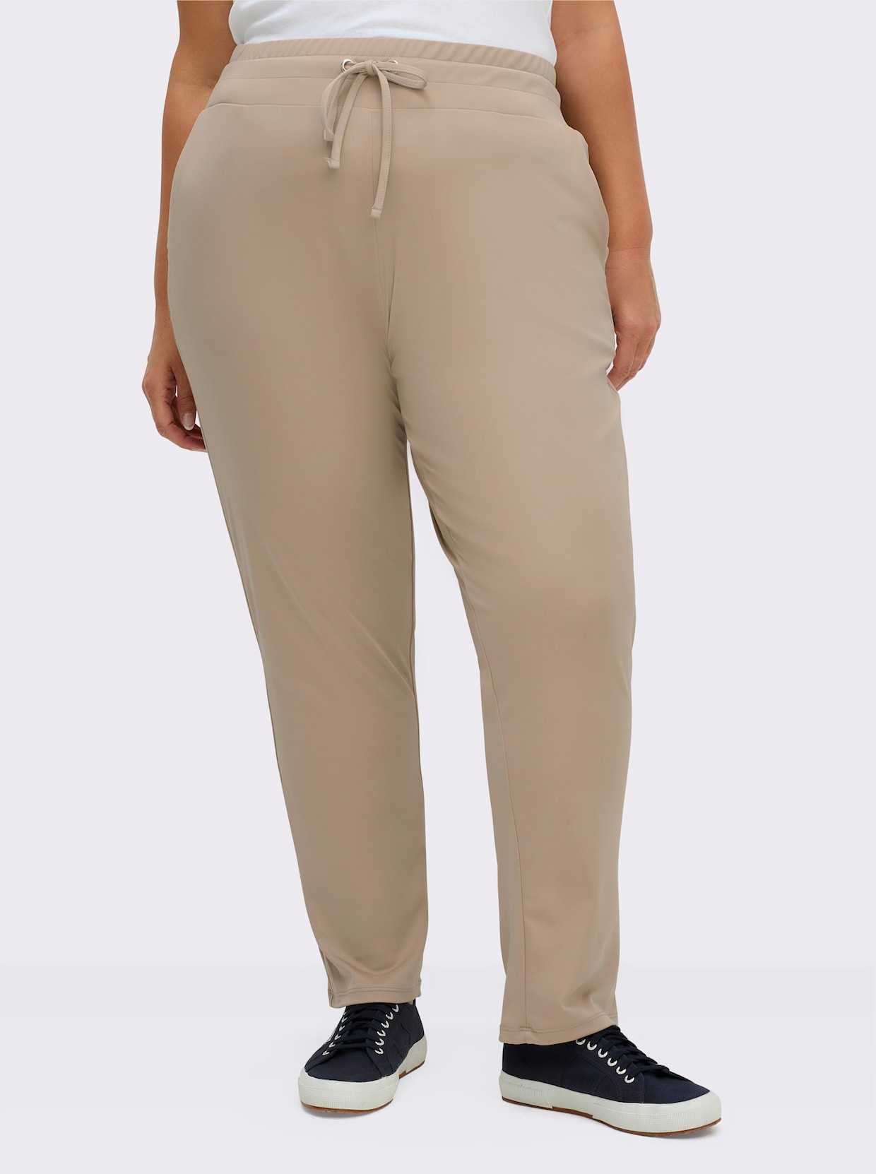 Schlupfhose in Stretch-Qualität - beige