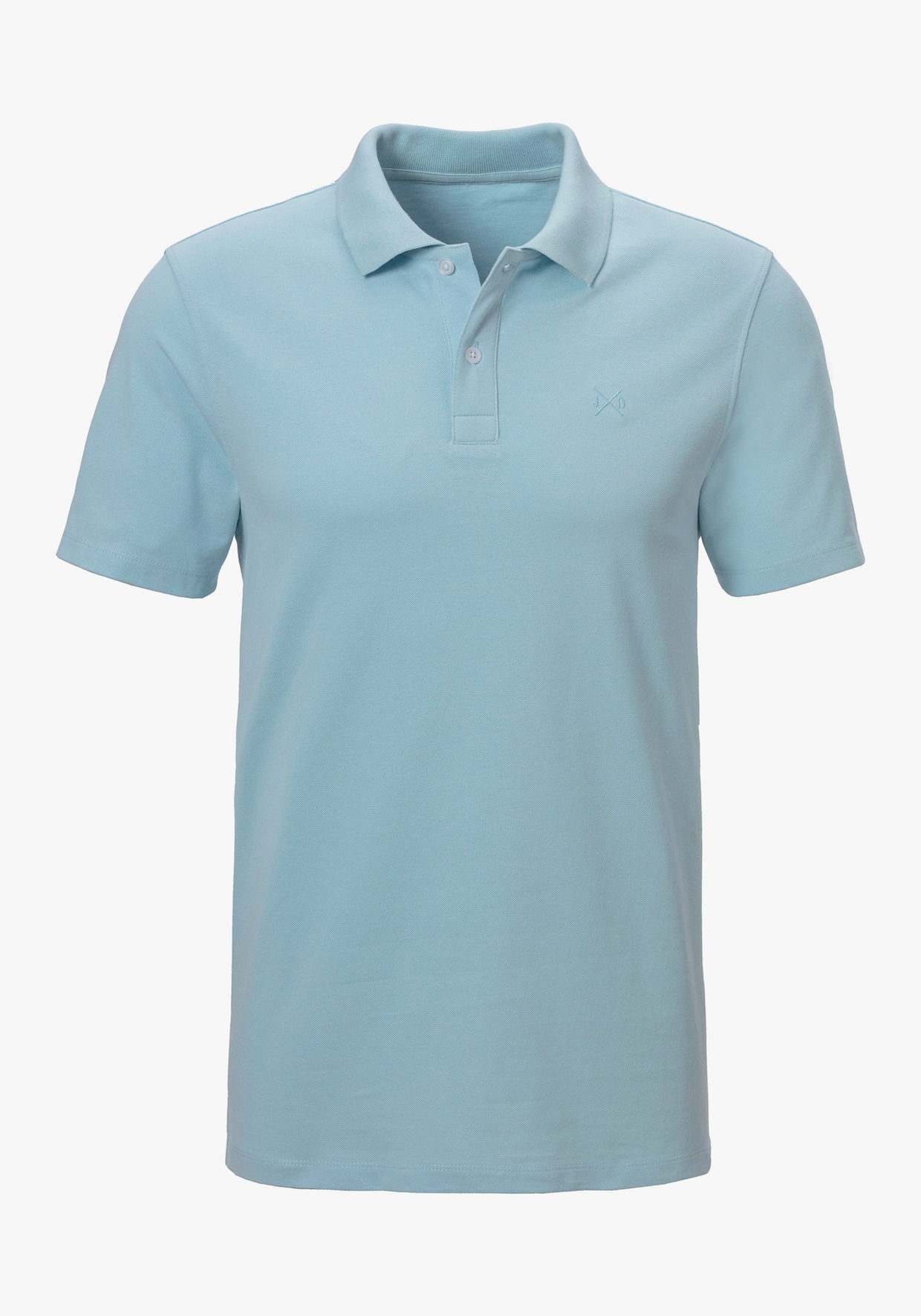 Poloshirt - lichtblauw/salie