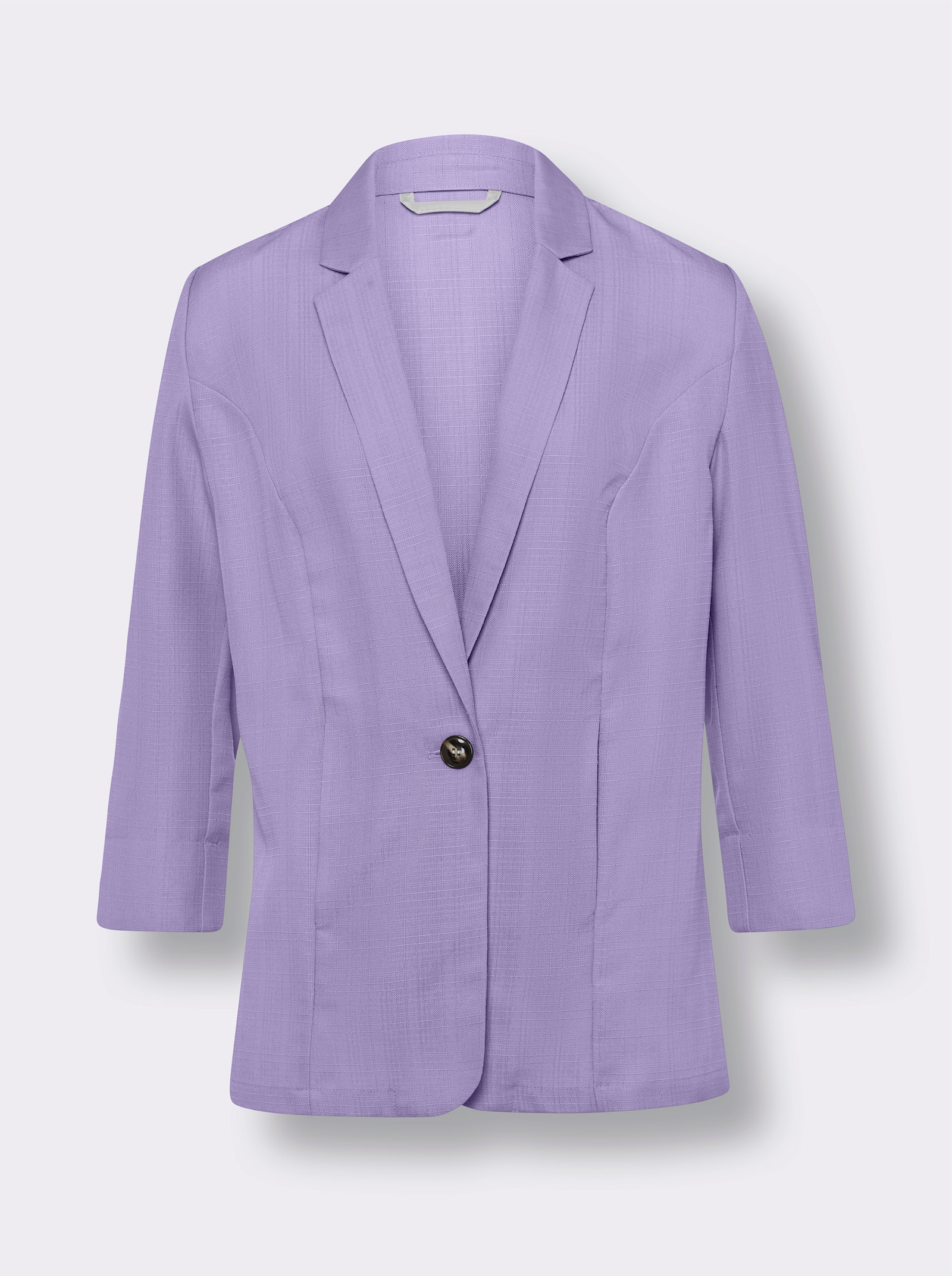 Blazer in Leinen-Optik - lavendel