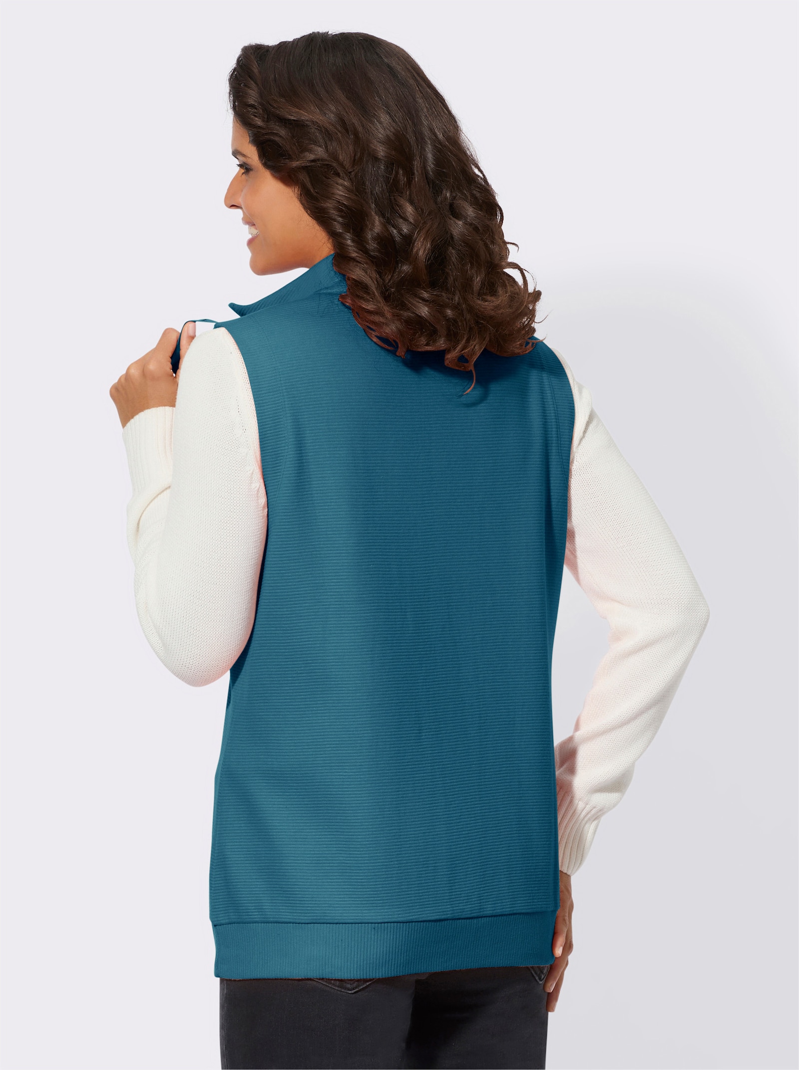 Shirtweste in Ripp-Optik - topas