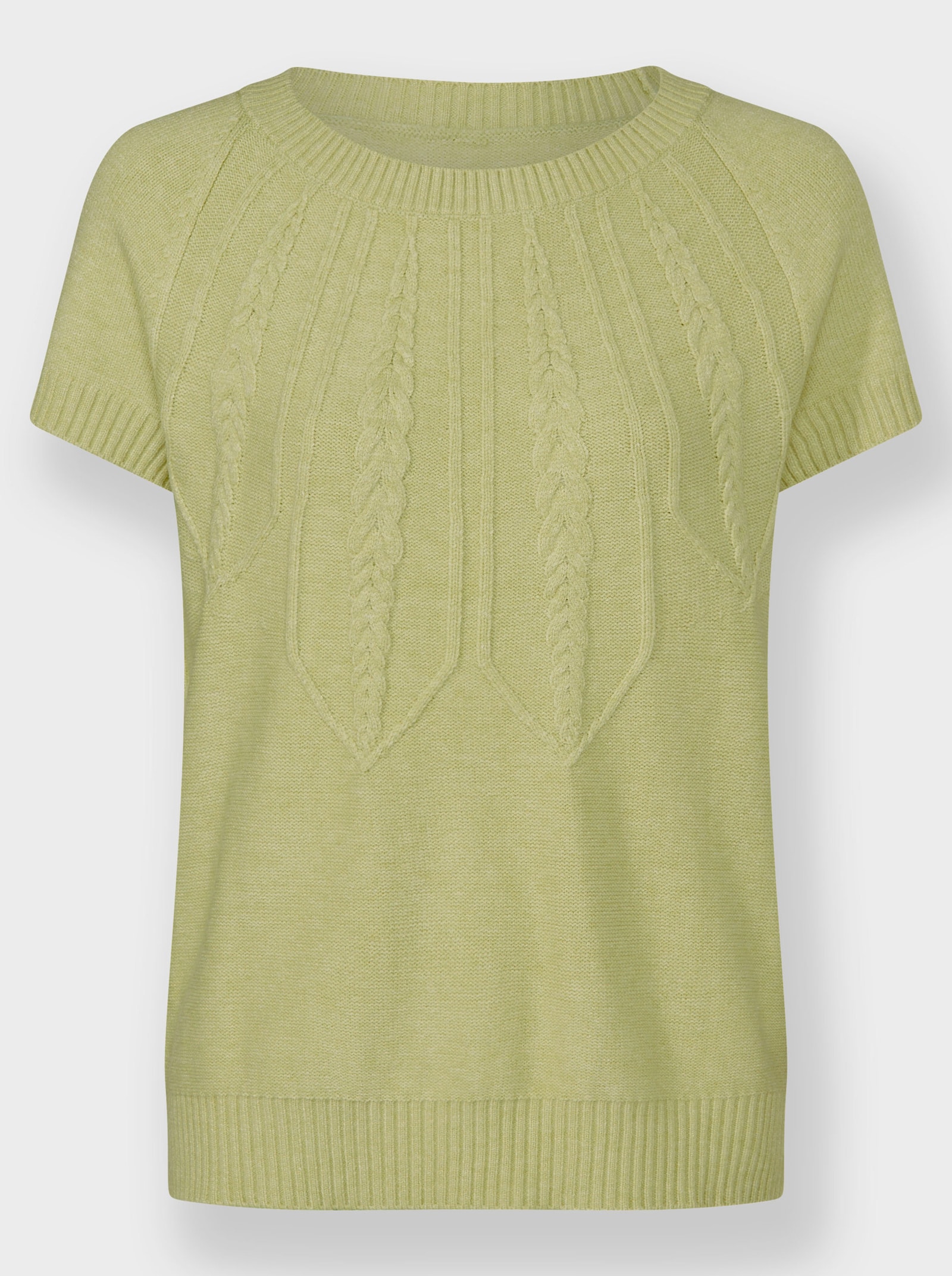 Pullunder im Mustermix vorne - lindgrün-meliert