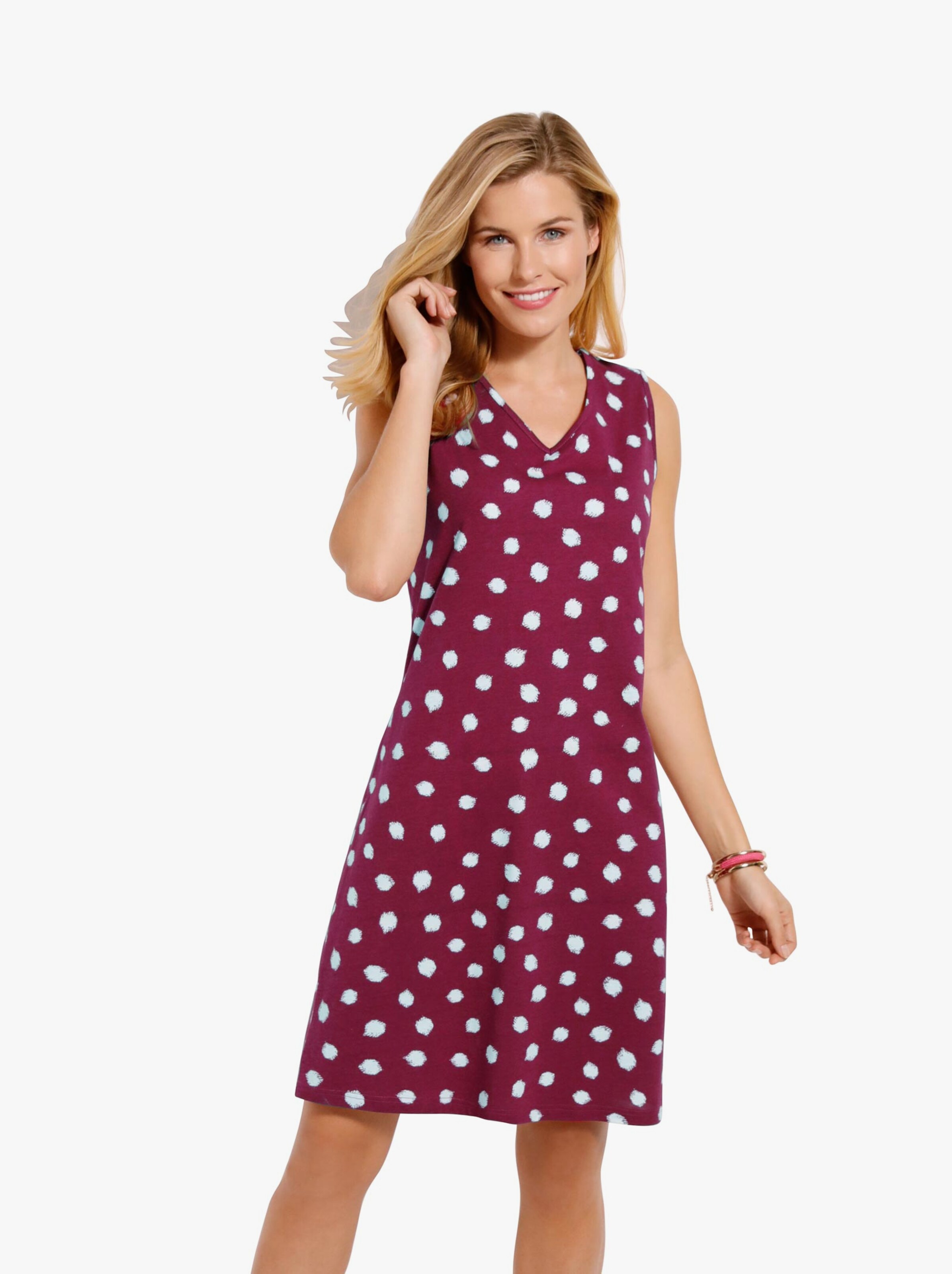 Zomerjurk in fuchsia geprint | Your Look... for less!