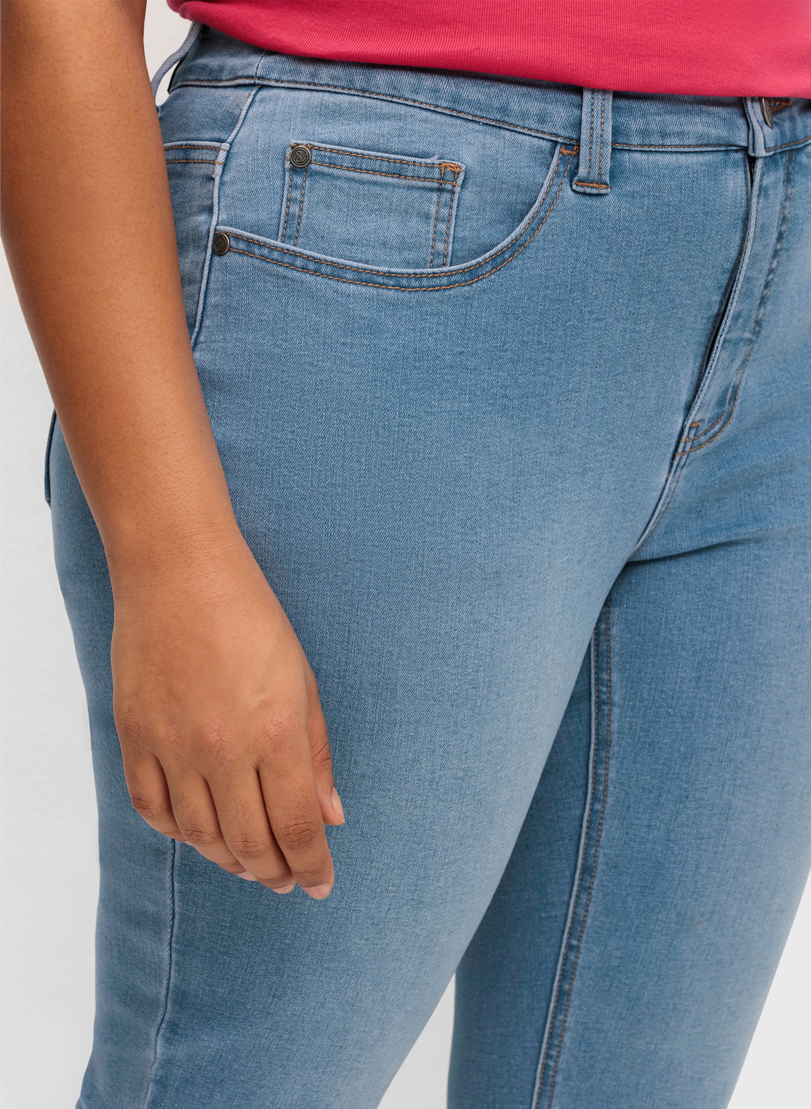 sheego 7/8-Jeans in skinny Form - blue denim