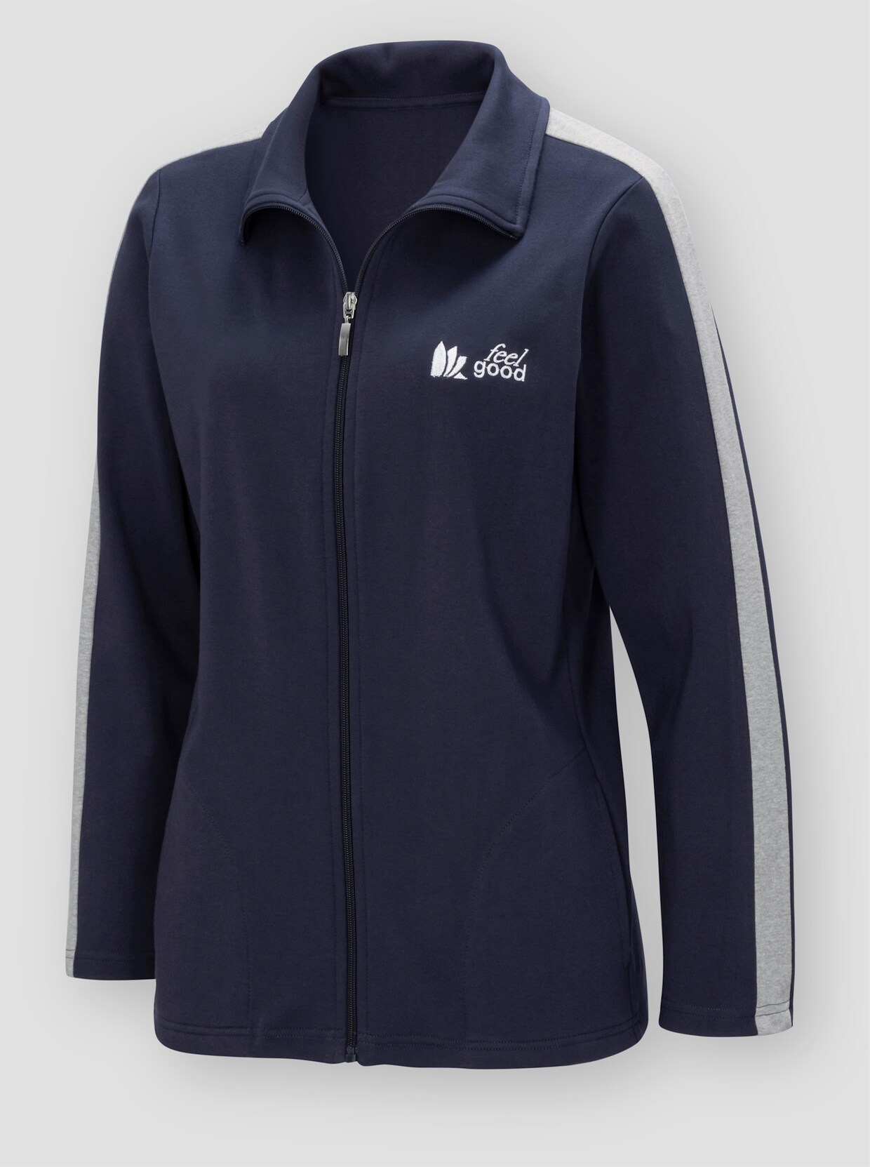 feel good Jacke - marine-steingrau