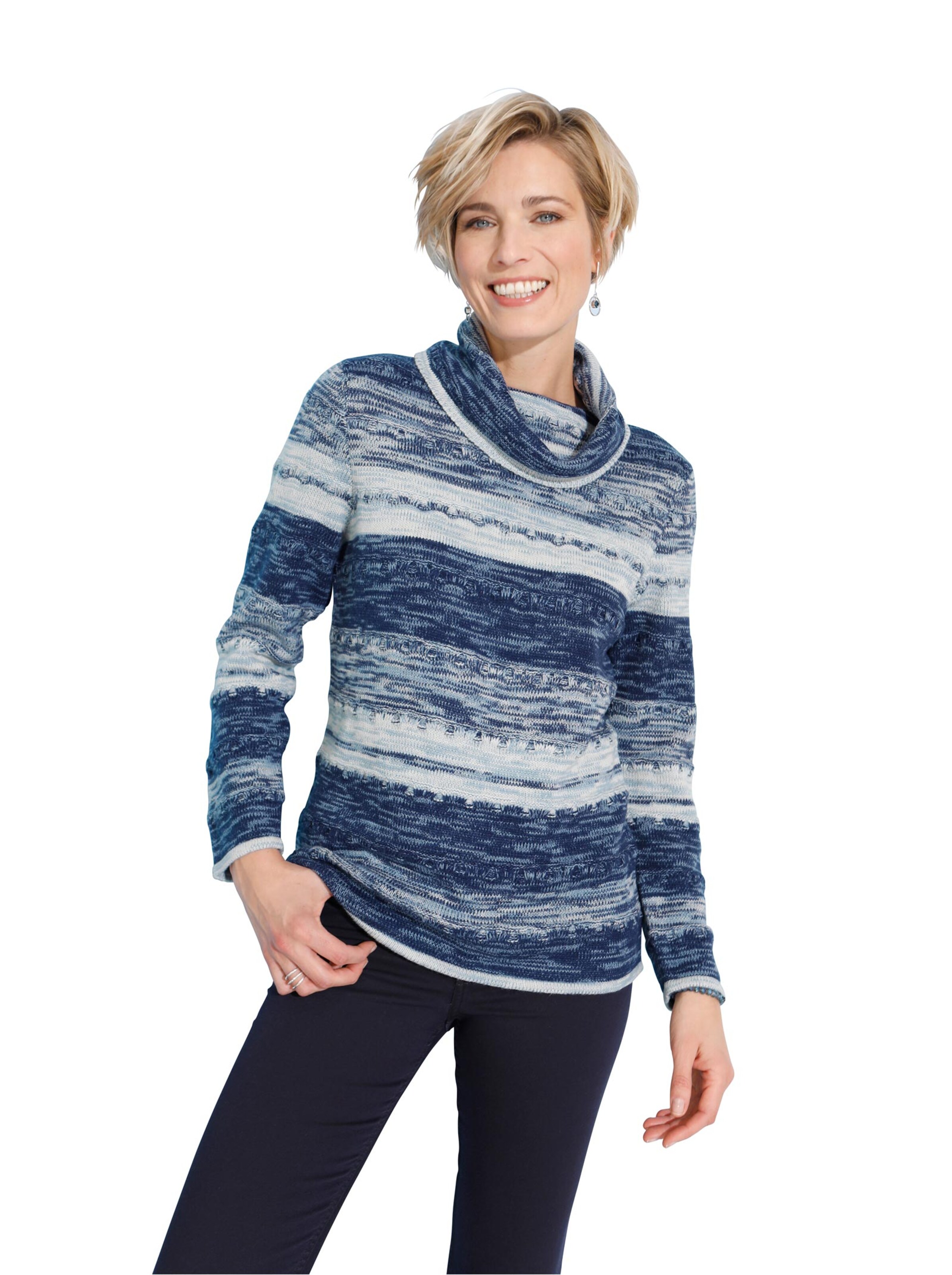 Pullover - bleu-geringelt