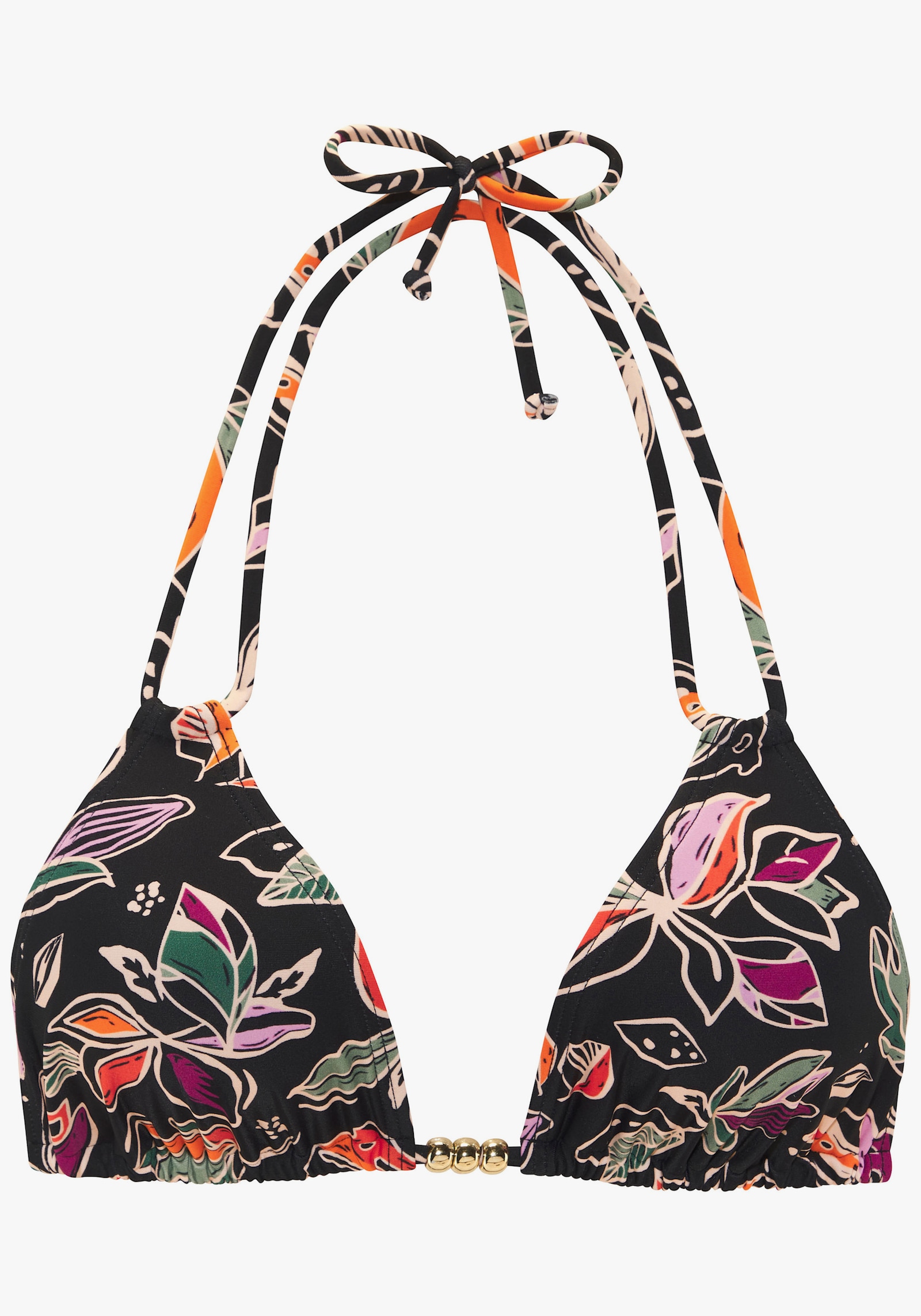 Buffalo Triangel-Bikini-Top - schwarz bedruckt