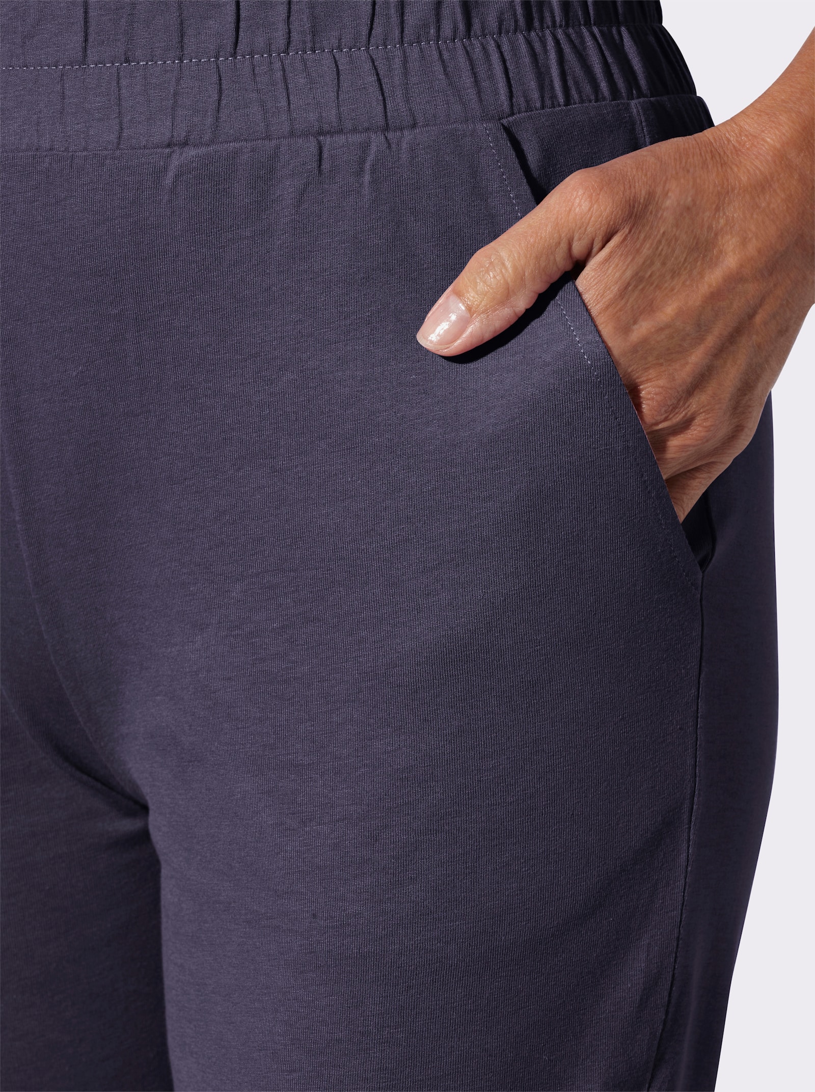 Freizeithose in Capri-Länge - marine