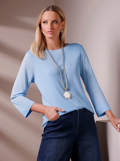 heine Feinstrickpullover - eisblau