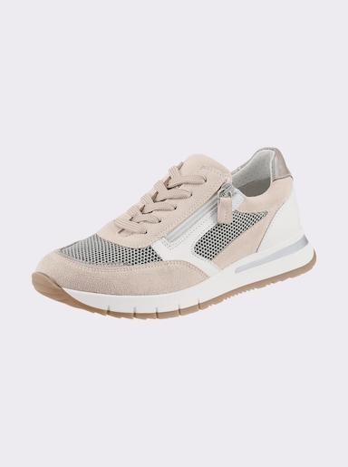 airsoft modern+ Sneaker mit seitlichem Reißverschluss - beige
