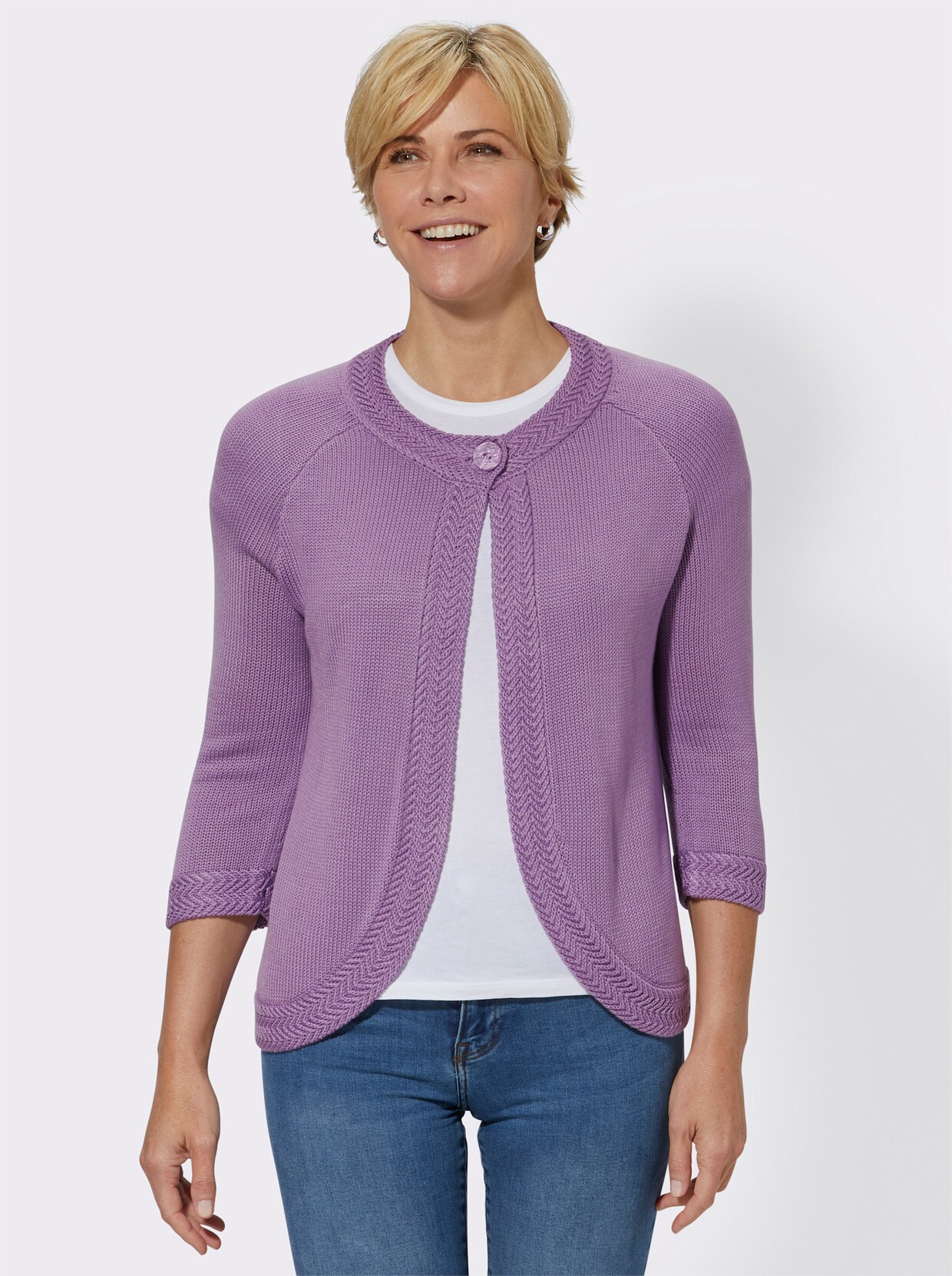Strickjacke - flieder