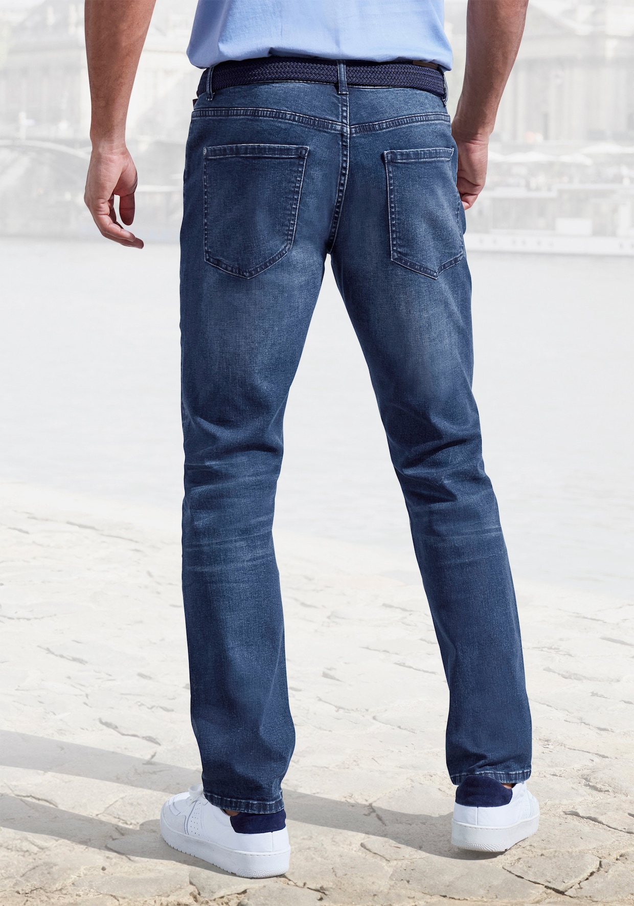 5-Pocket-Jeans - dark-blue-denim