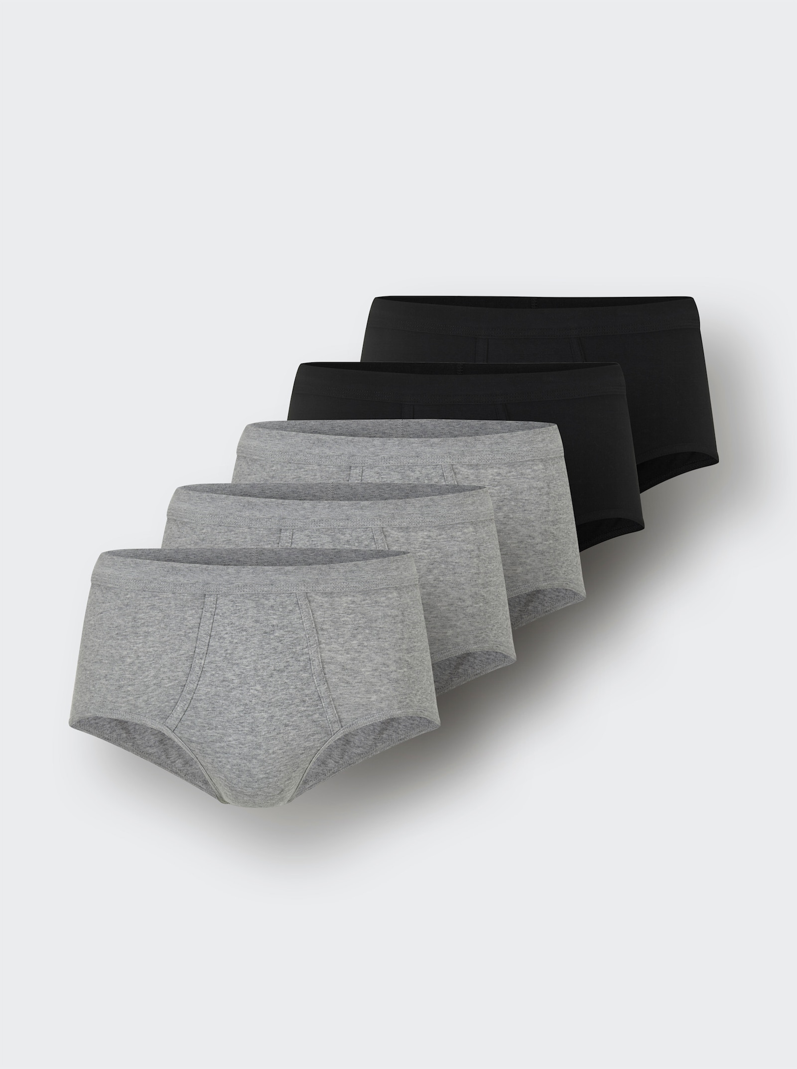 KINGsCLUB Kalsong - 3x grå-melerad + 2x svart